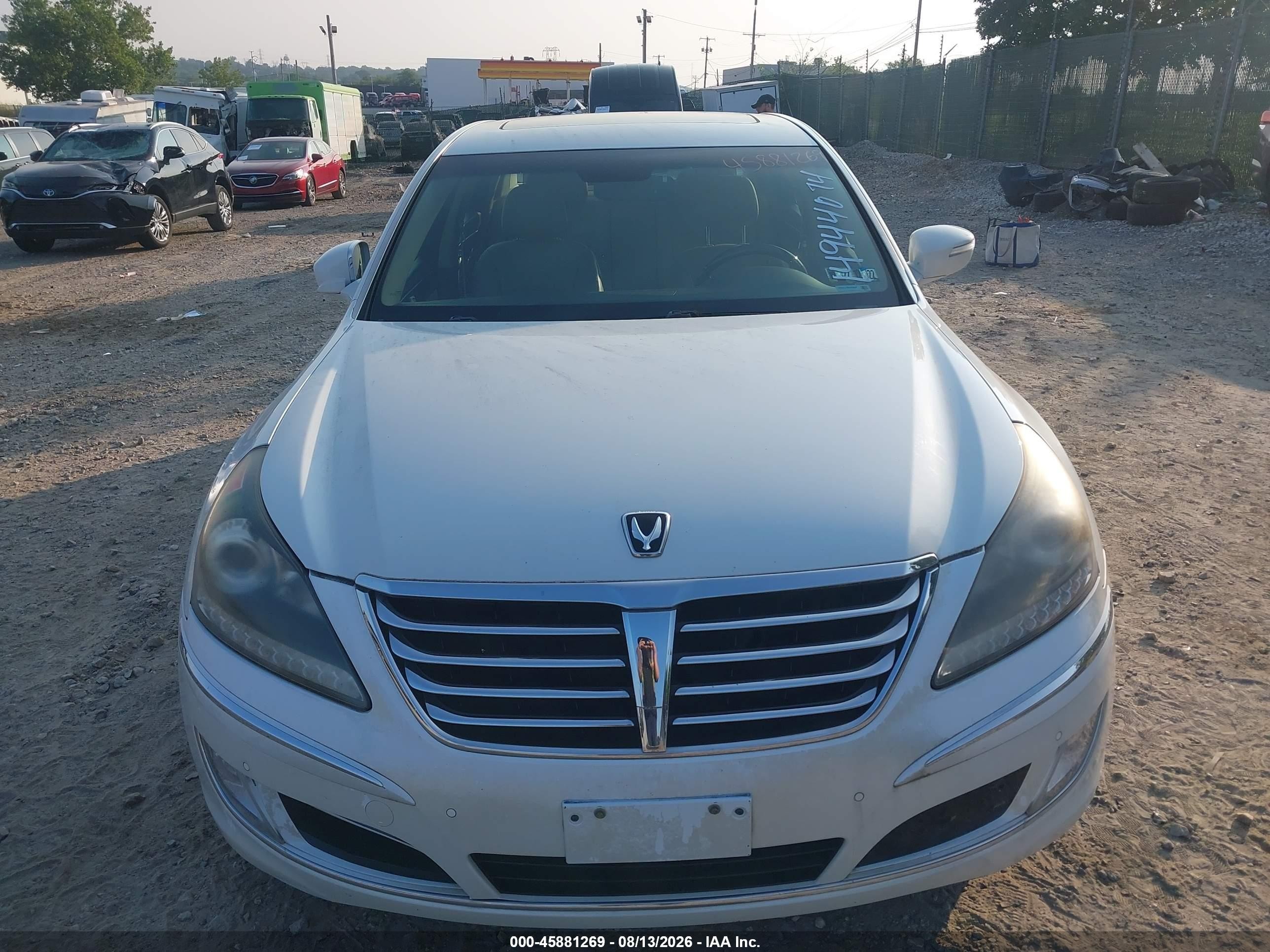 2012 Hyundai Equus Signature White vin: KMHGH4JH7CU054486