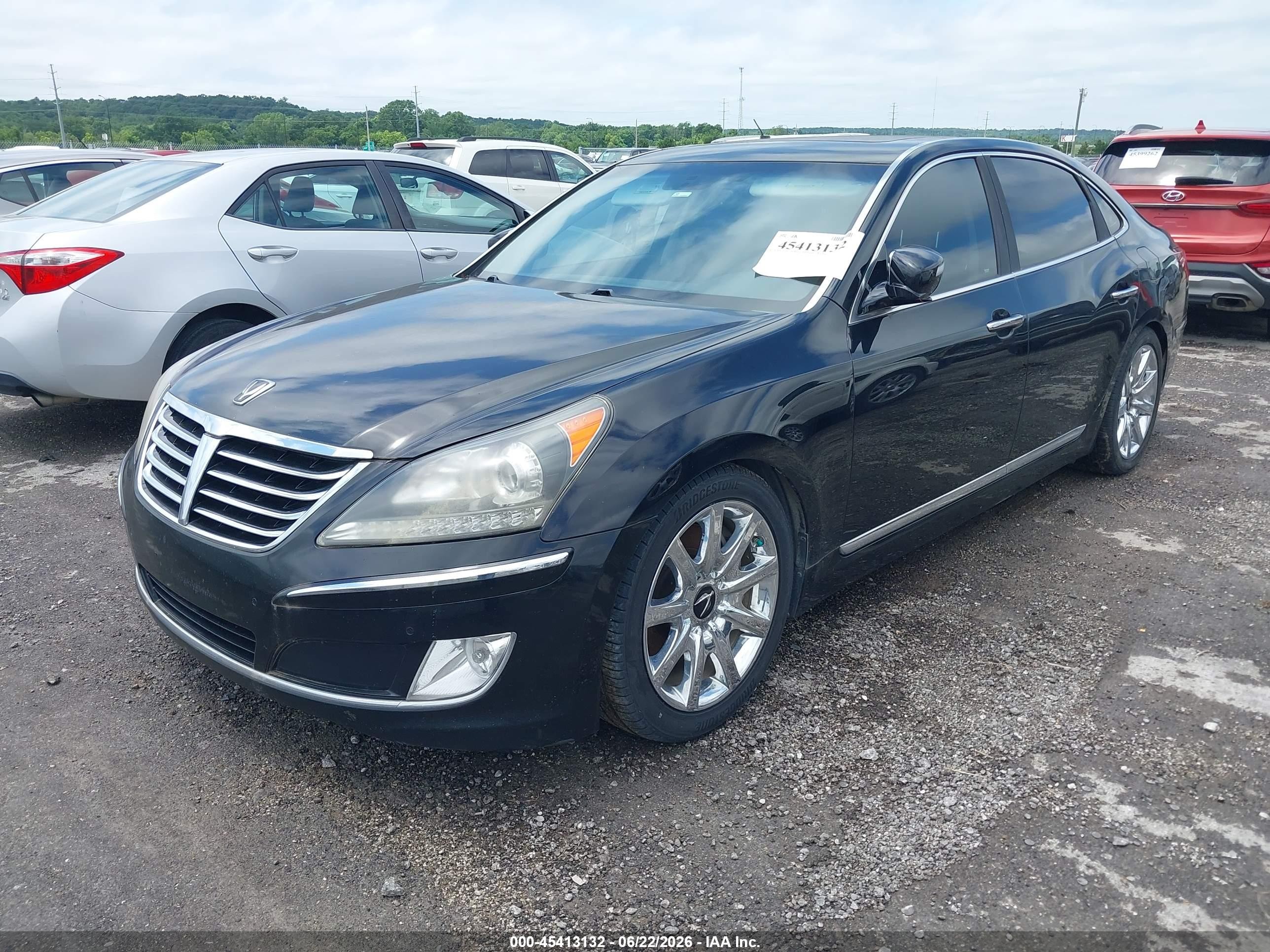 2013 Hyundai Equus Signature Black vin: KMHGH4JH7DU058328