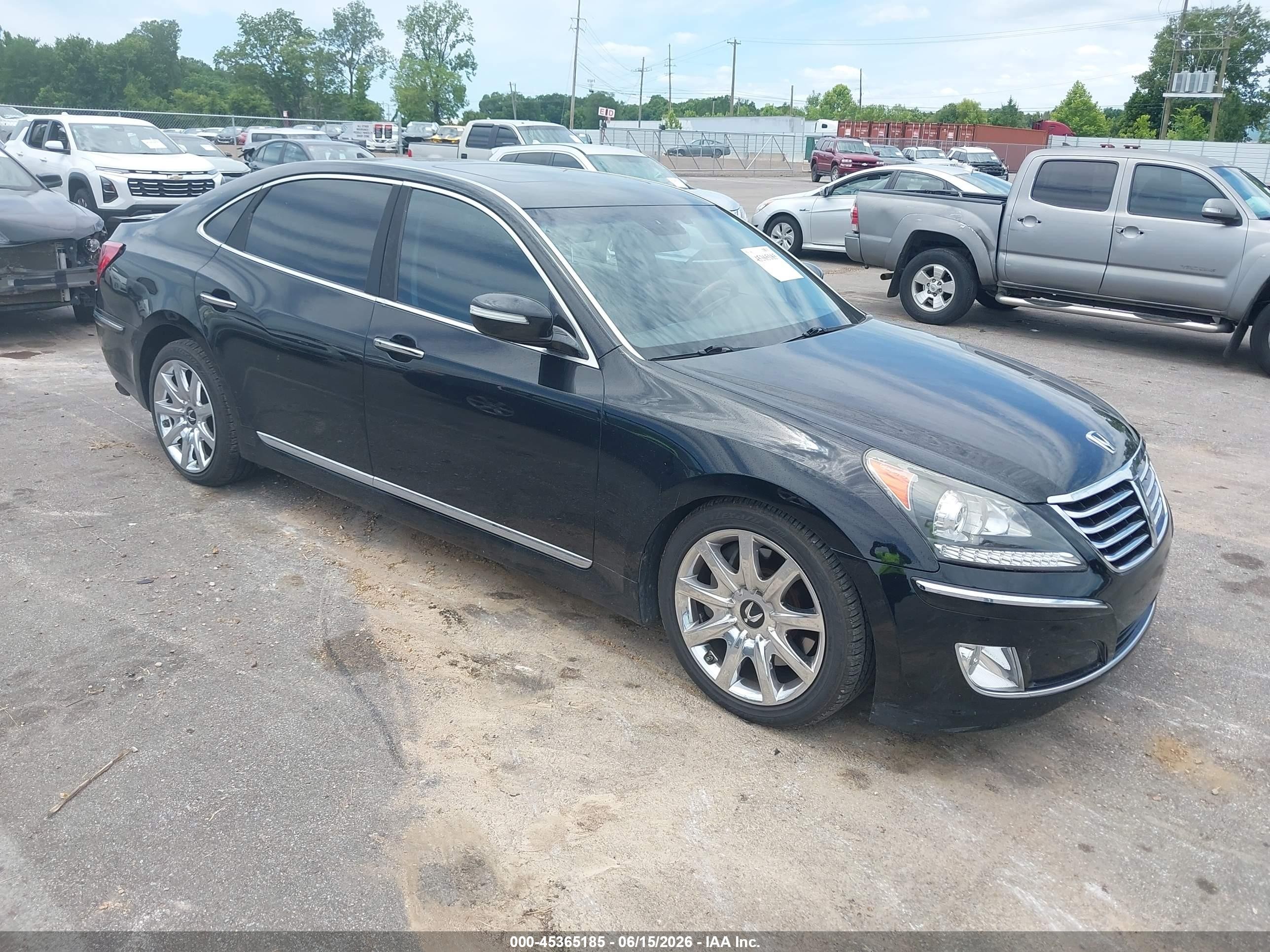2013 Hyundai Equus Signature Black vin: KMHGH4JH7DU064646