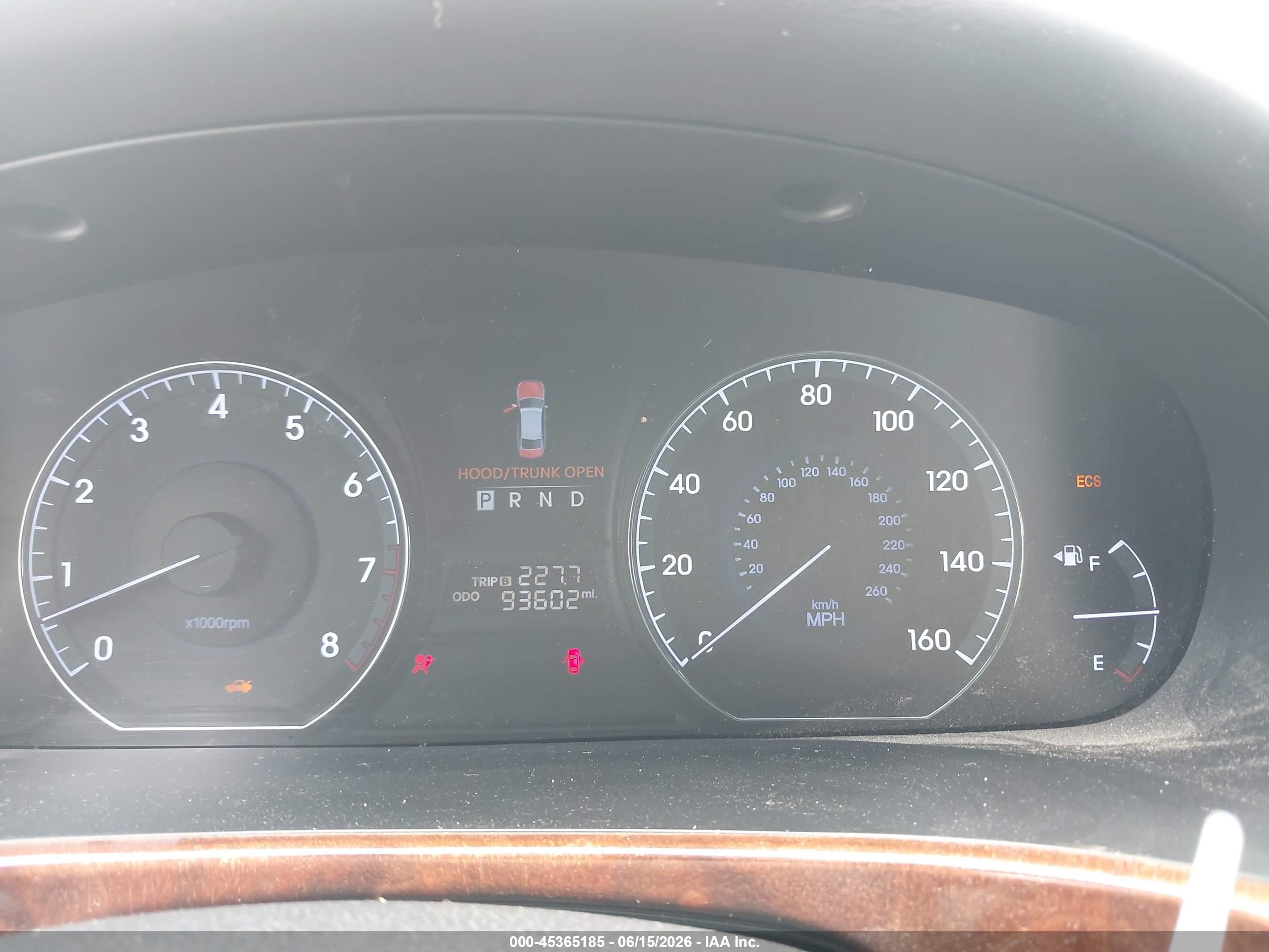 2013 Hyundai Equus Signature Black vin: KMHGH4JH7DU064646