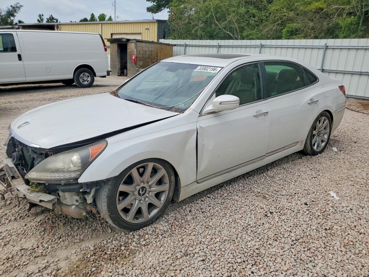2013 Hyundai Equus Signature White vin: KMHGH4JH7DU071970