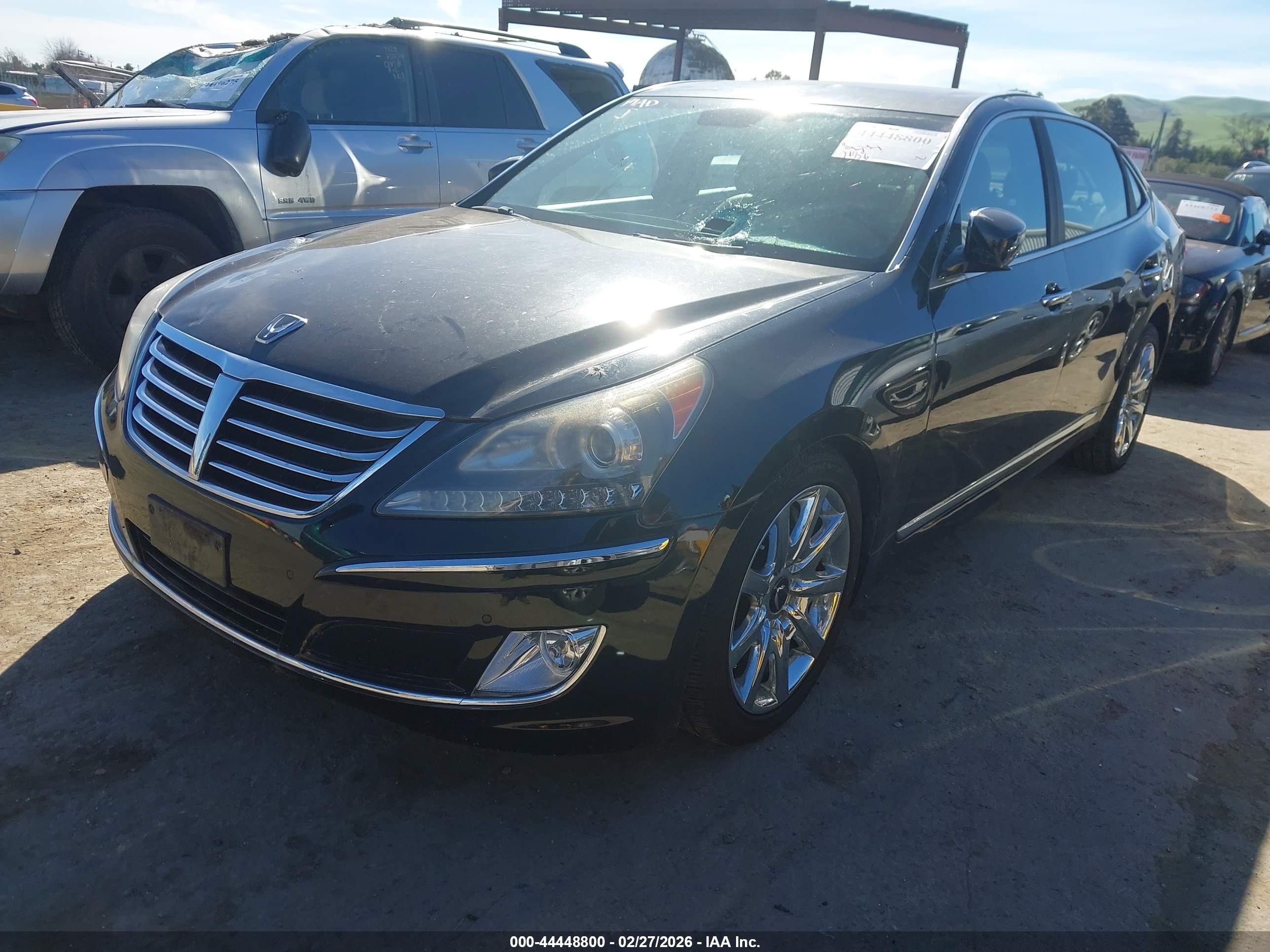 2013 Hyundai Equus Signature Black vin: KMHGH4JH7DU072469