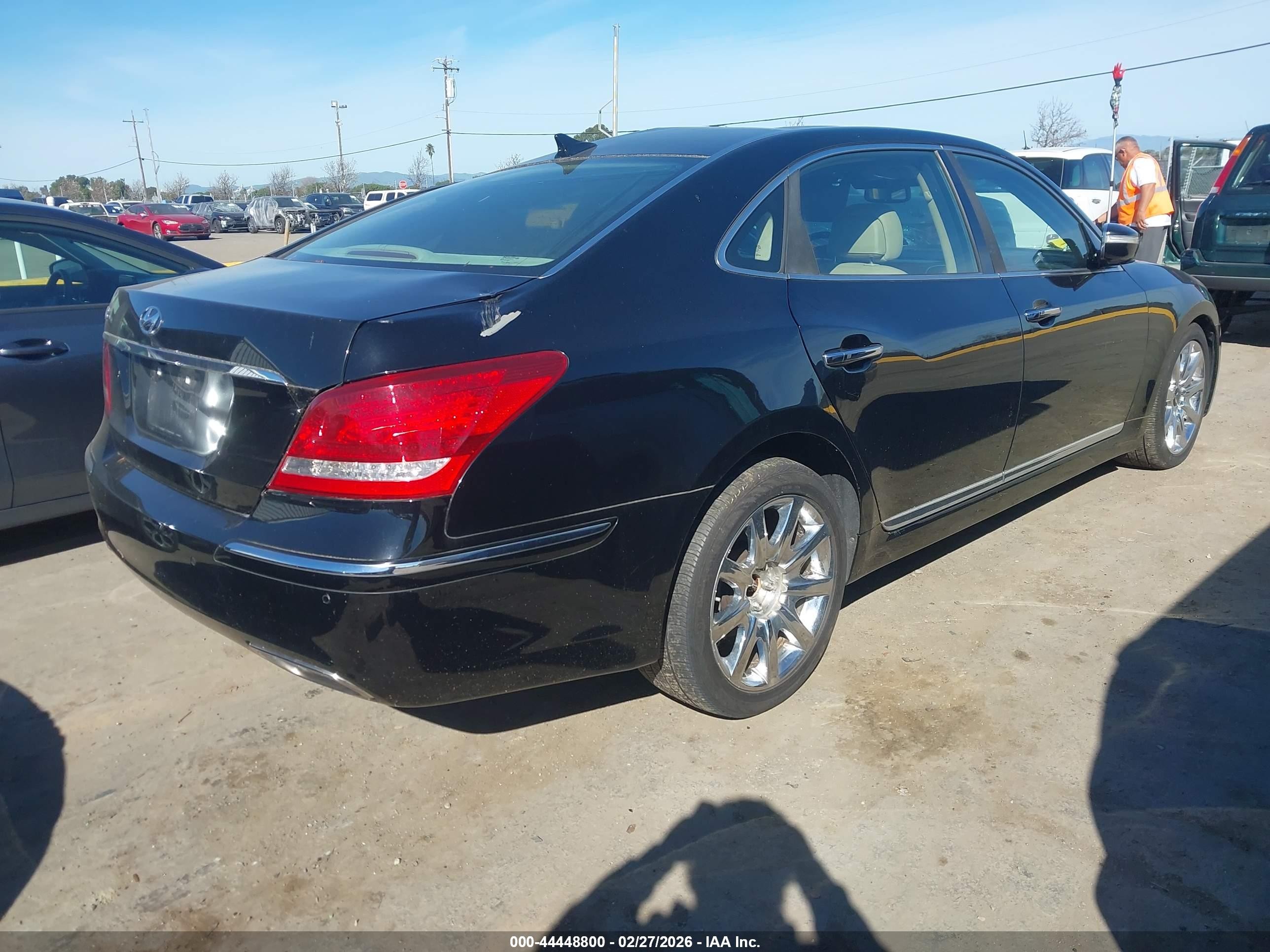 2013 Hyundai Equus Signature Black vin: KMHGH4JH7DU072469