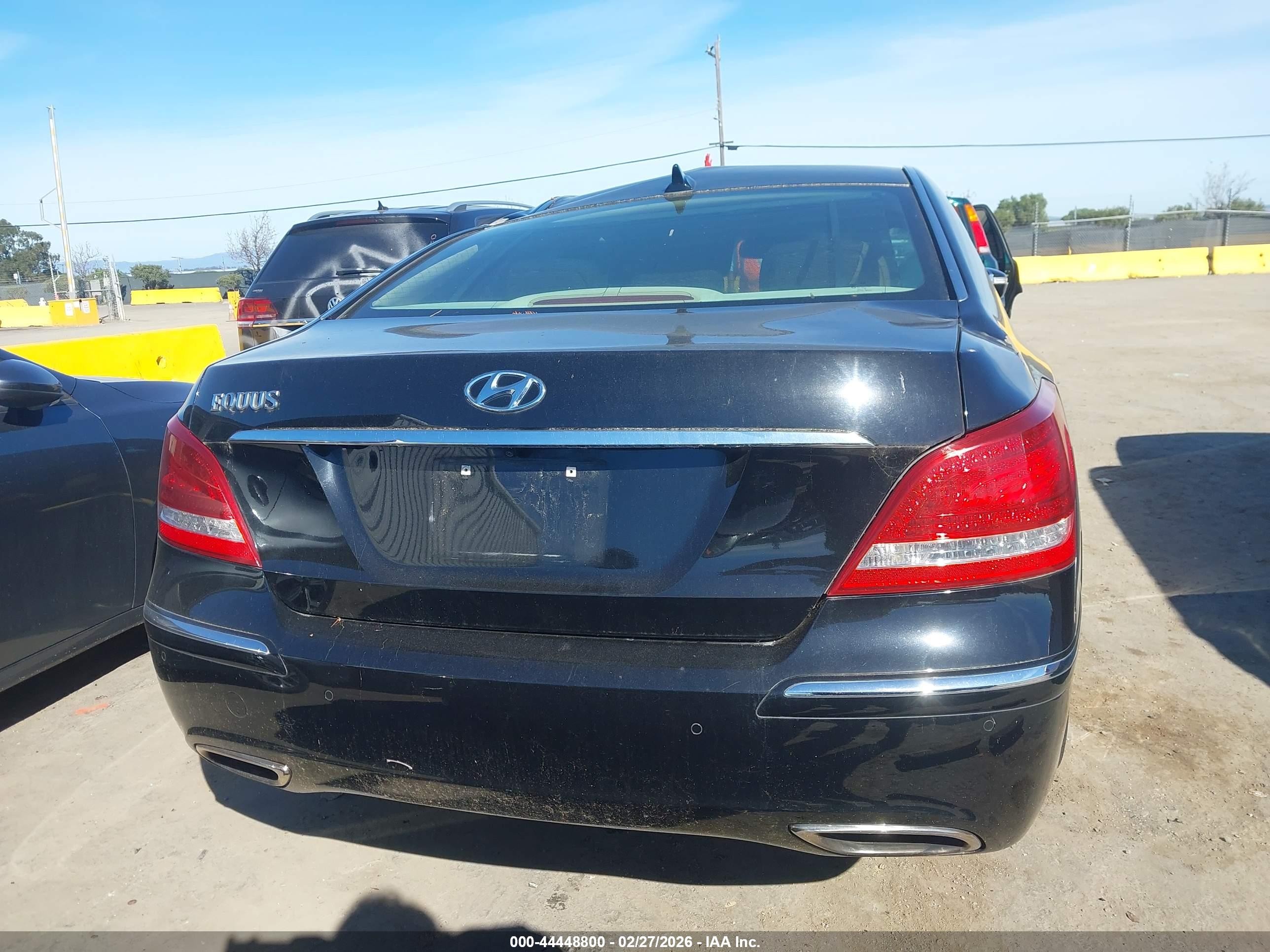 2013 Hyundai Equus Signature Black vin: KMHGH4JH7DU072469