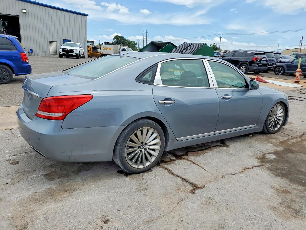 2014 Hyundai Equus Signature Gray vin: KMHGH4JH7EU083098
