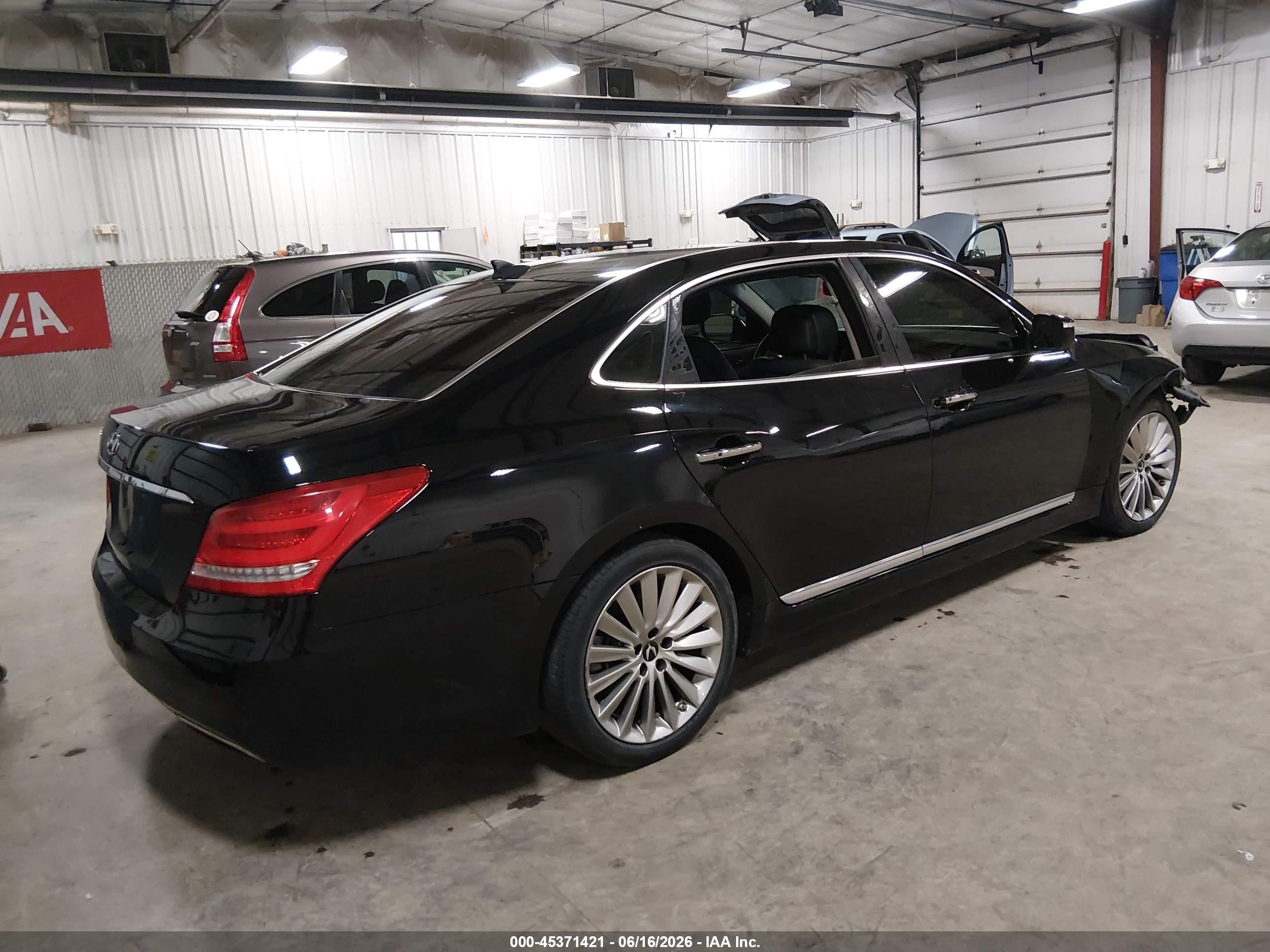2015 Hyundai Equus Signature Black vin: KMHGH4JH7FU099738