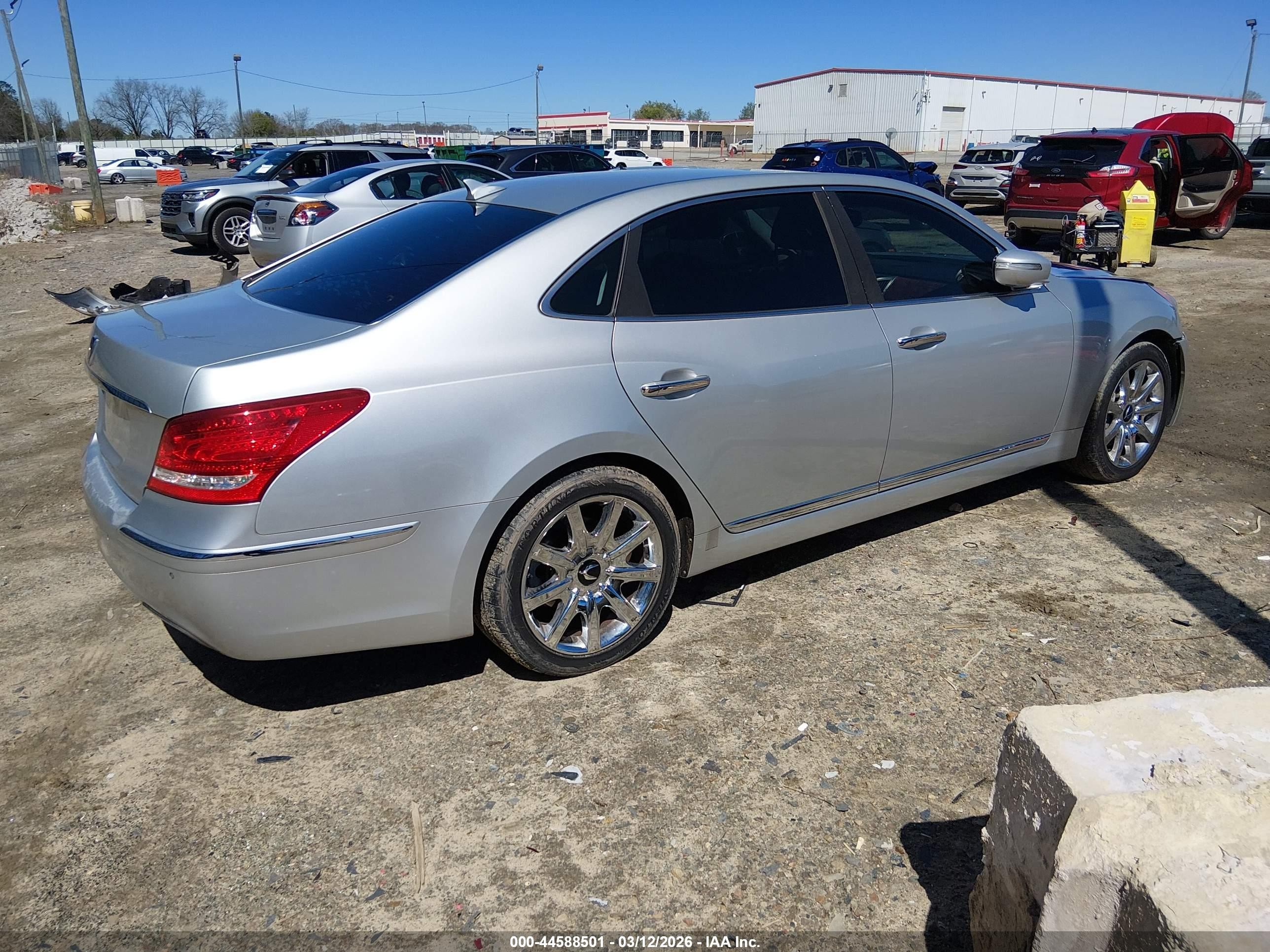 2013 Hyundai Equus Signature Silver vin: KMHGH4JH8DU064347