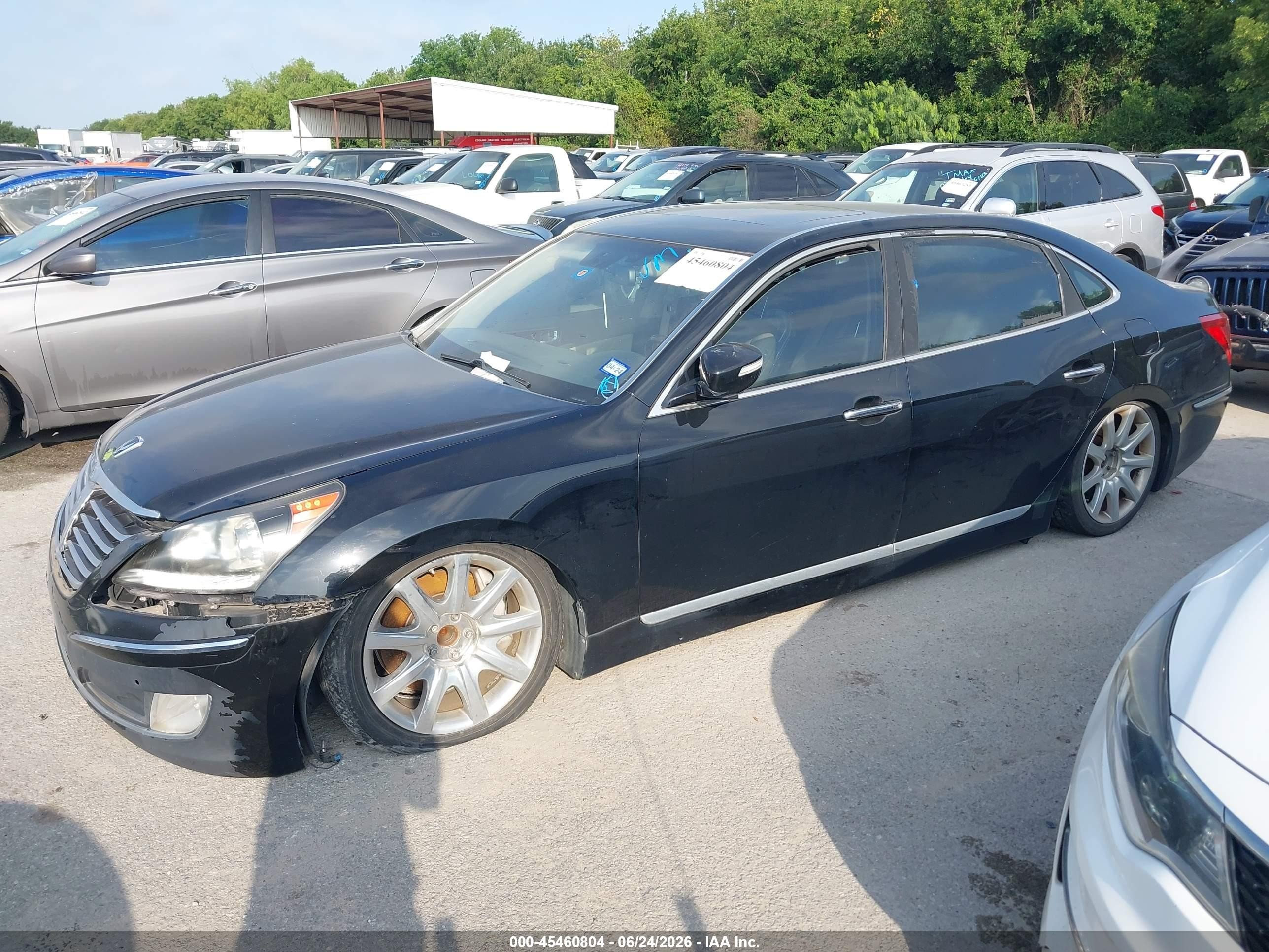 2013 Hyundai Equus Signature Black vin: KMHGH4JH8DU066504
