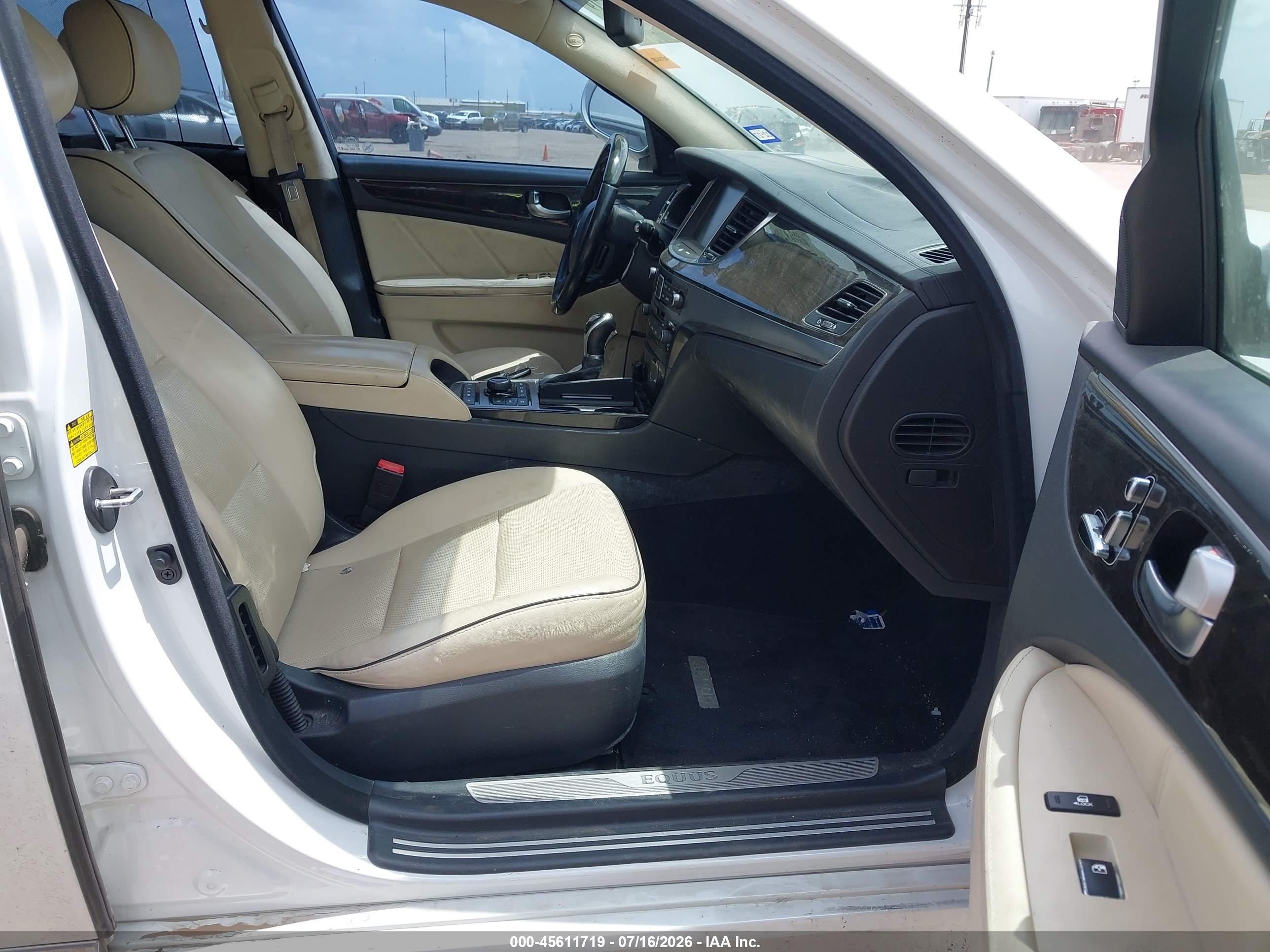 2014 Hyundai Equus Ultimate White vin: KMHGH4JH8EU074085