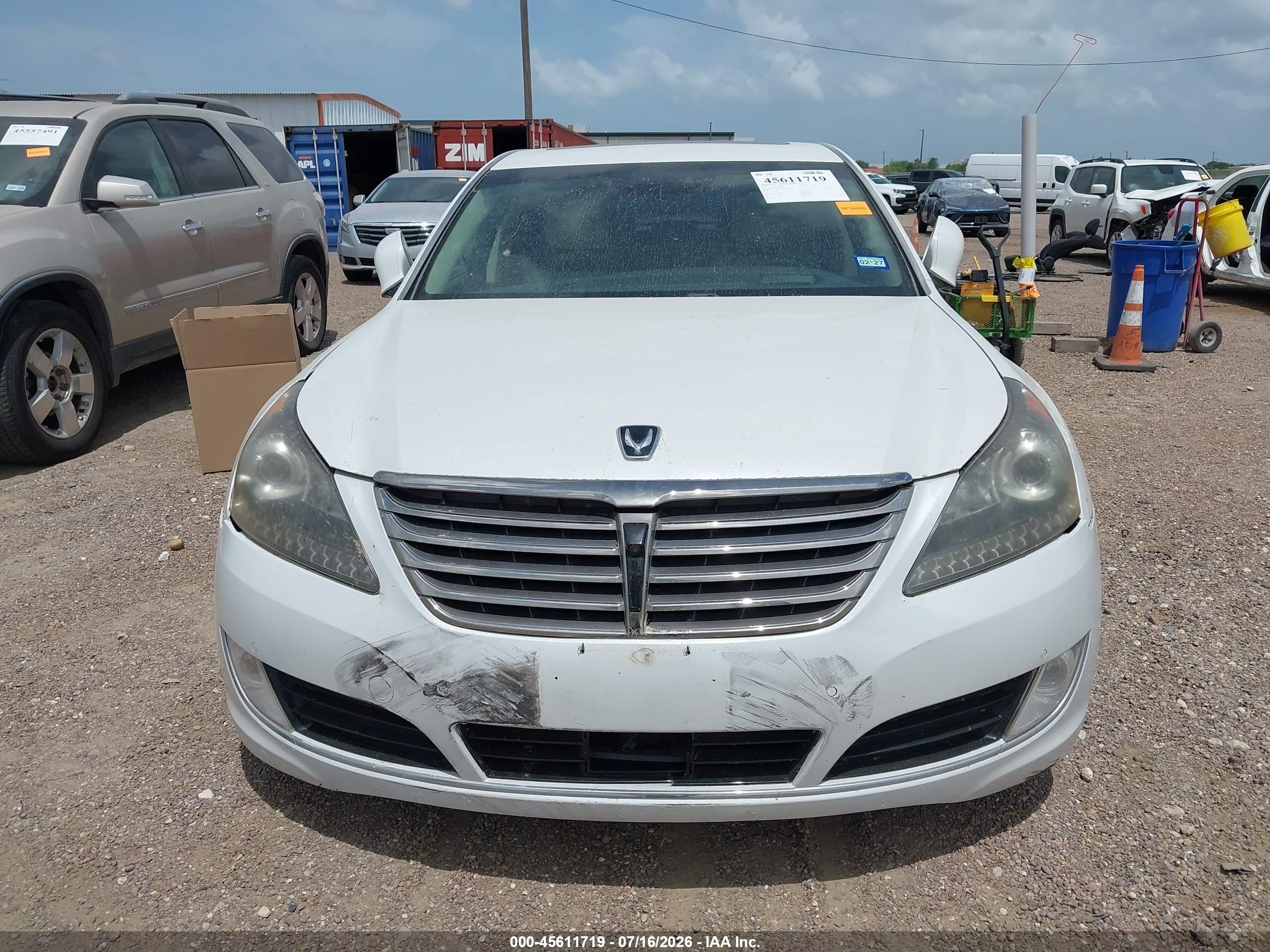 2014 Hyundai Equus Ultimate White vin: KMHGH4JH8EU074085