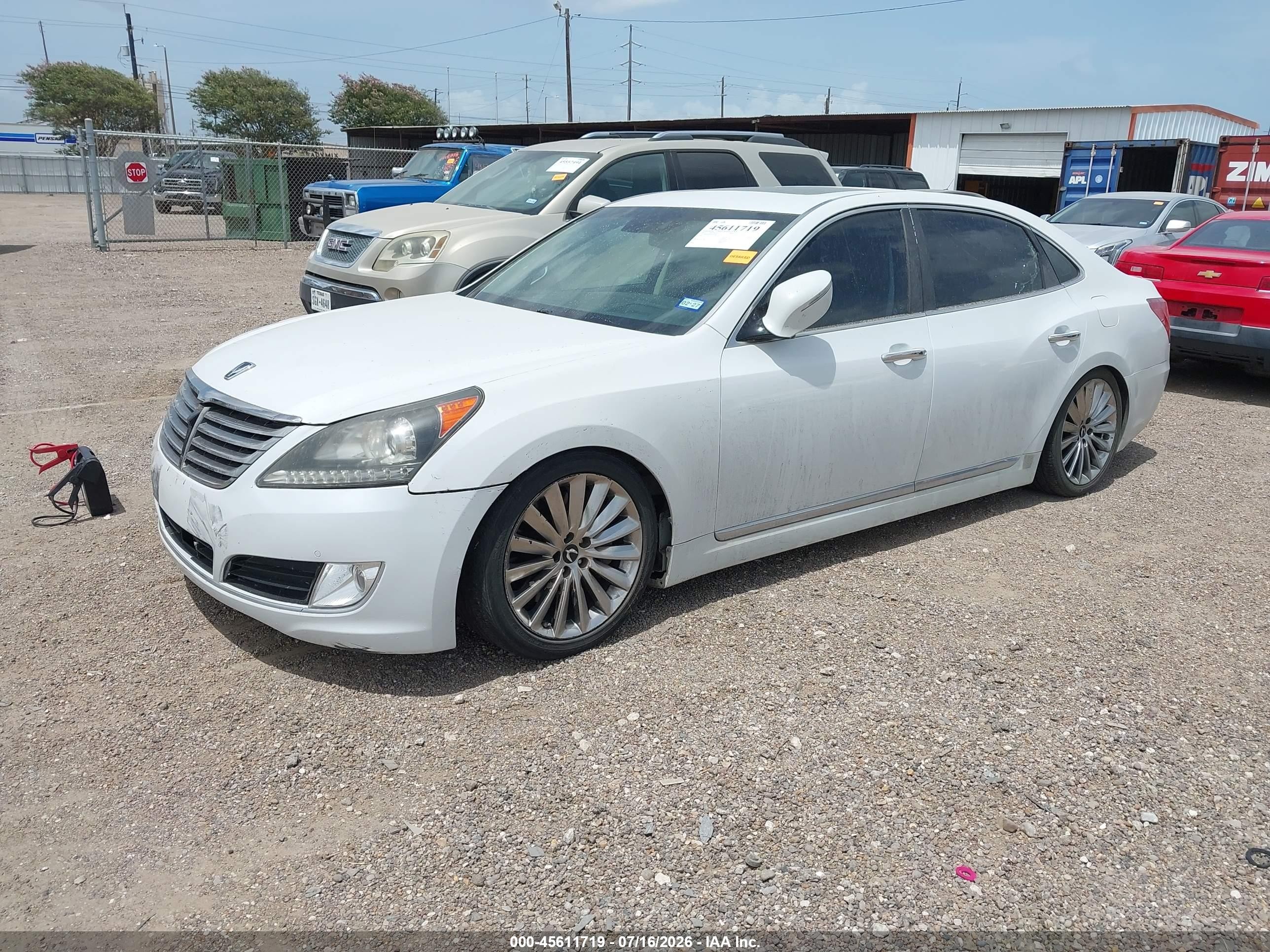 2014 Hyundai Equus Ultimate White vin: KMHGH4JH8EU074085