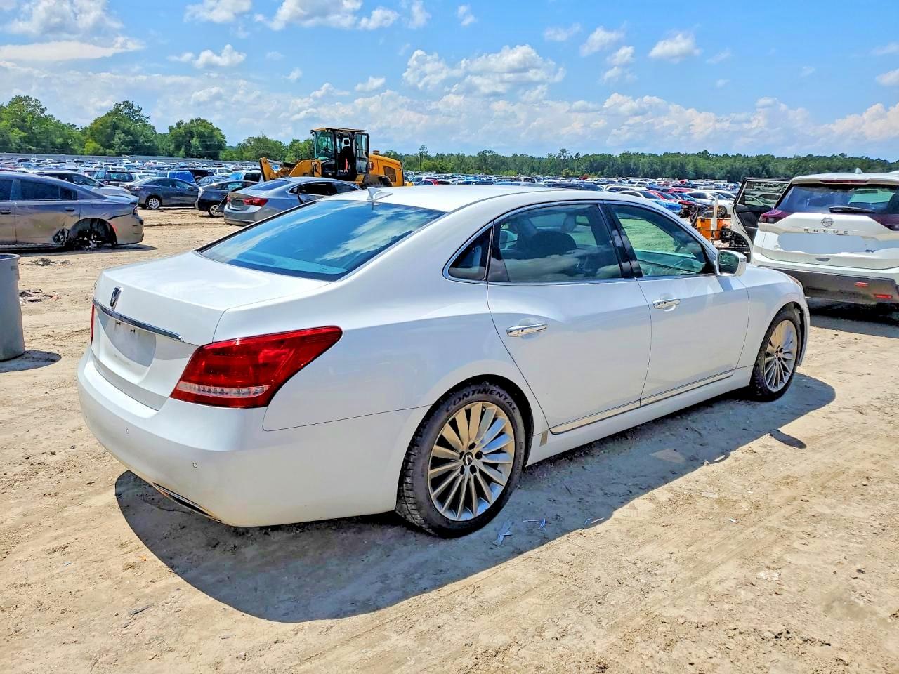 2015 Hyundai Equus Ultimate White vin: KMHGH4JH8FU092104