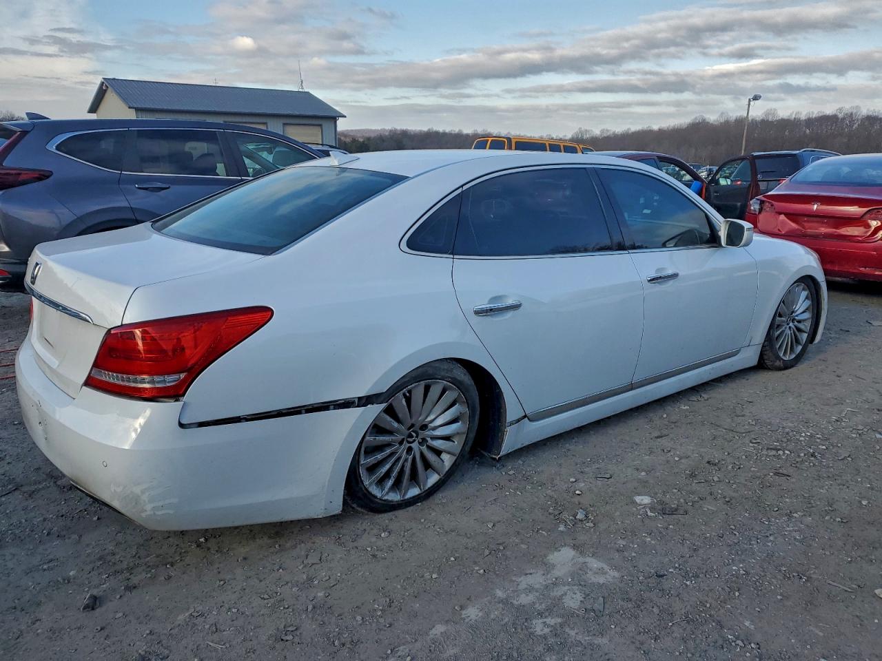 2015 Hyundai Equus Signature White vin: KMHGH4JH8FU093043