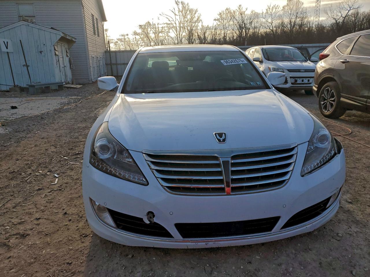 2015 Hyundai Equus Signature White vin: KMHGH4JH8FU093043
