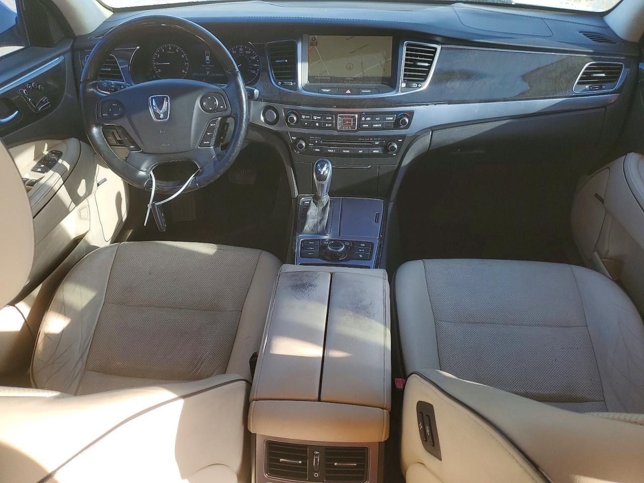 2015 Hyundai Equus Signature White vin: KMHGH4JH8FU095648