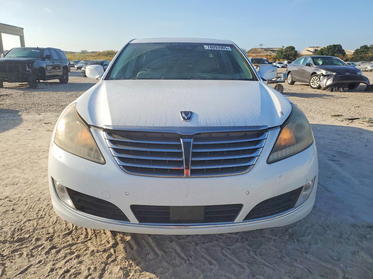 2015 Hyundai Equus Signature White vin: KMHGH4JH8FU095648
