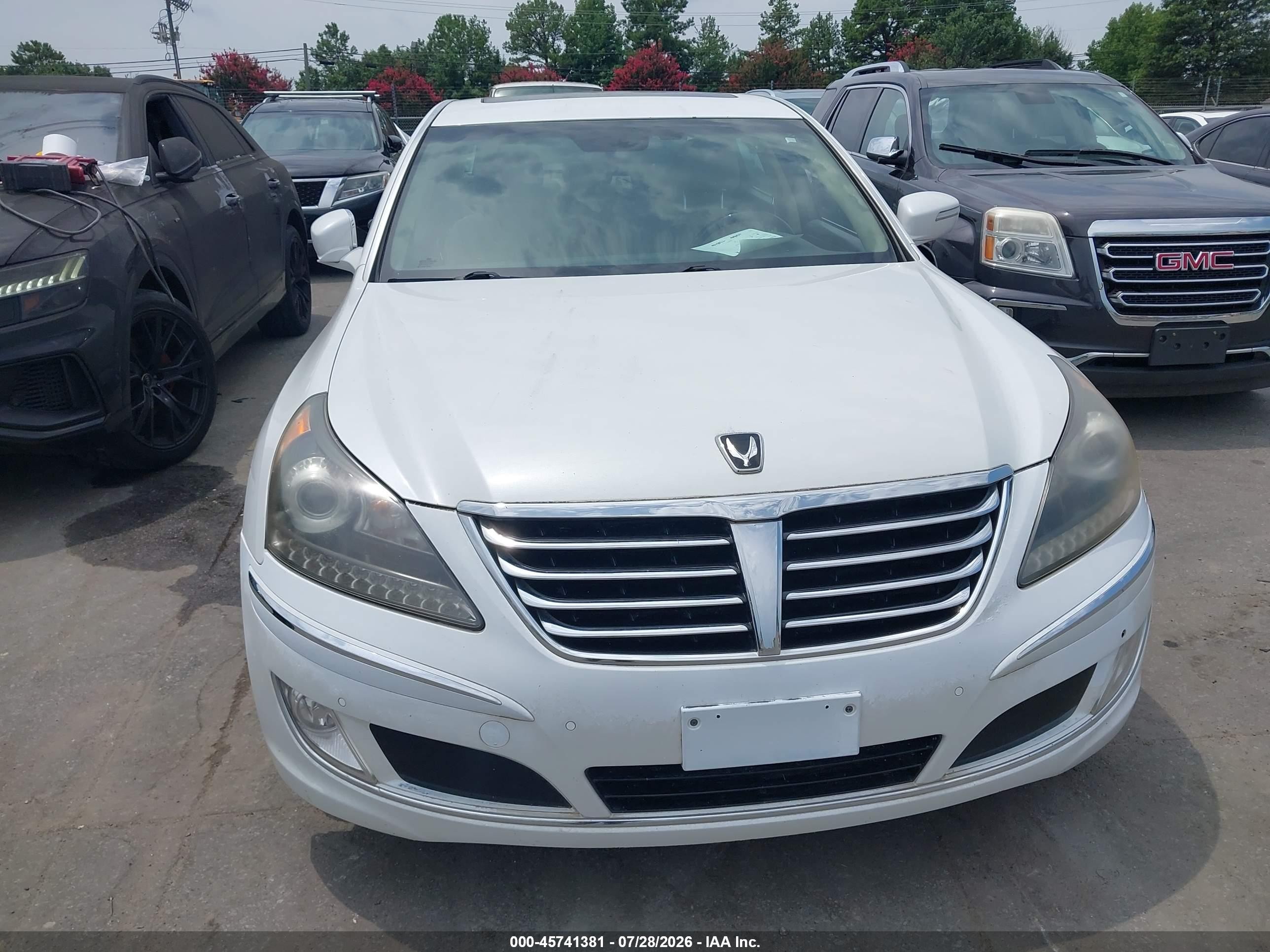 2013 Hyundai Equus Signature White vin: KMHGH4JH9DU063028