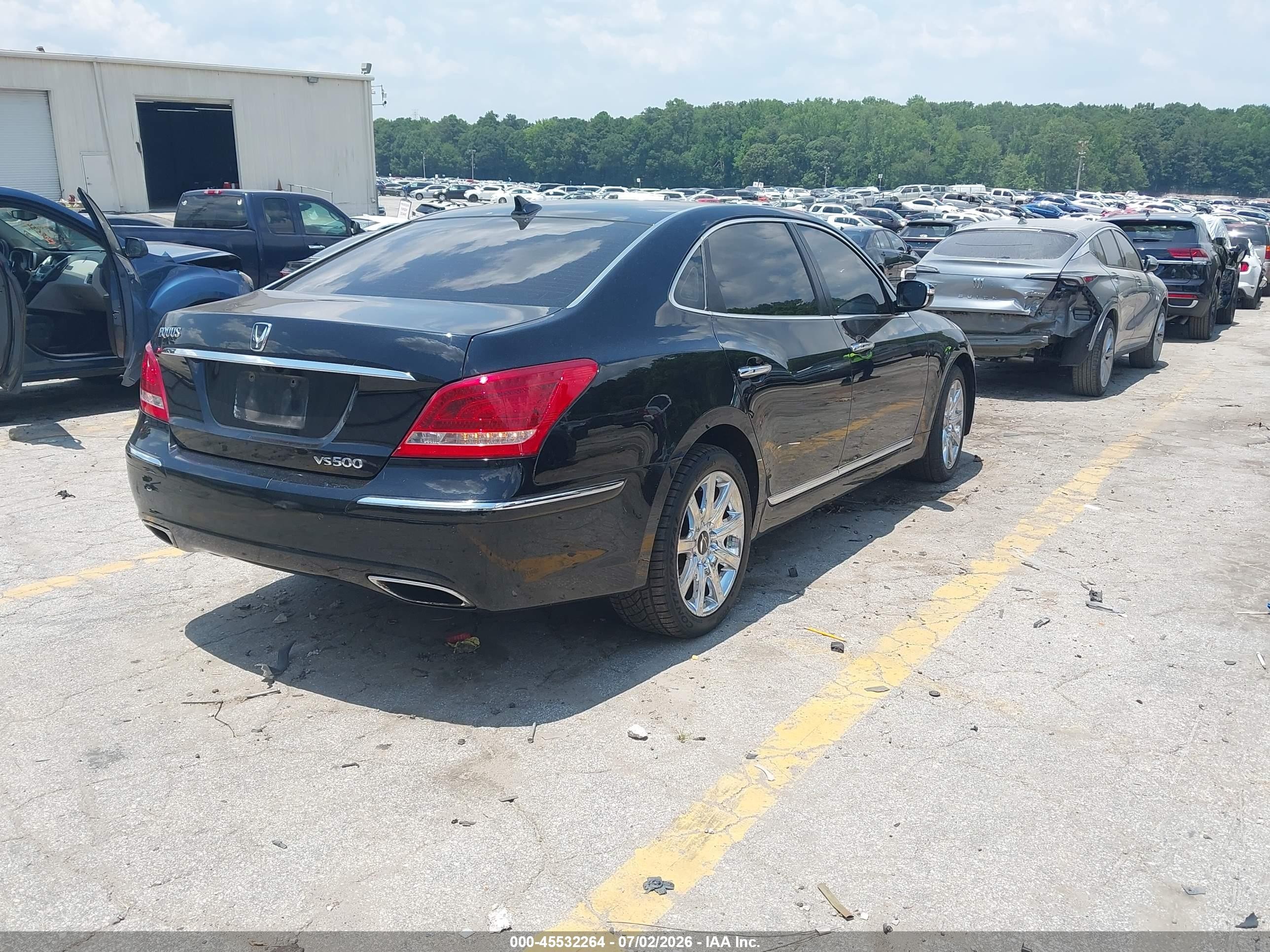 2013 Hyundai Equus Signature Black vin: KMHGH4JH9DU071856