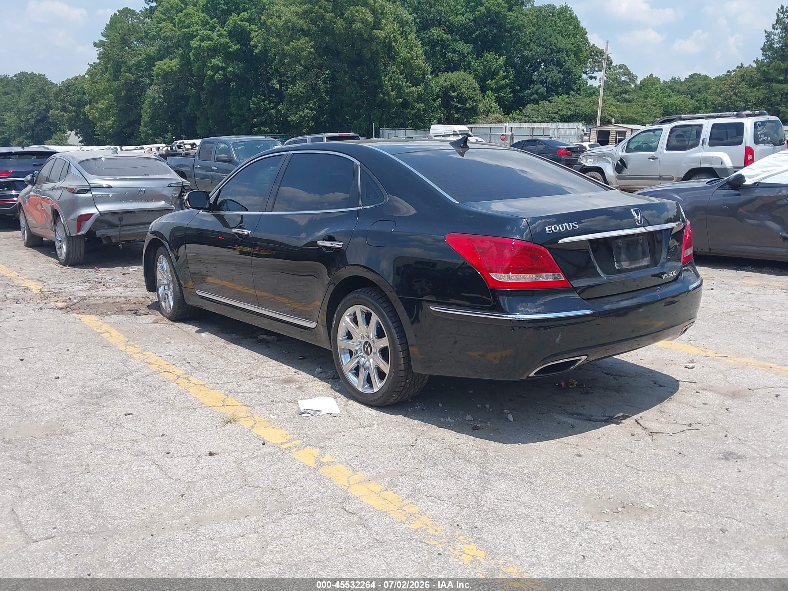 2013 Hyundai Equus Signature Black vin: KMHGH4JH9DU071856