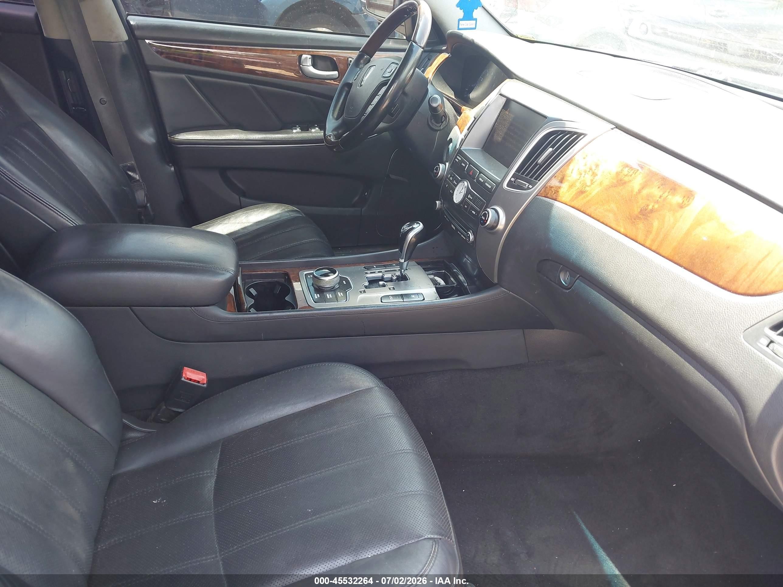 2013 Hyundai Equus Signature Black vin: KMHGH4JH9DU071856
