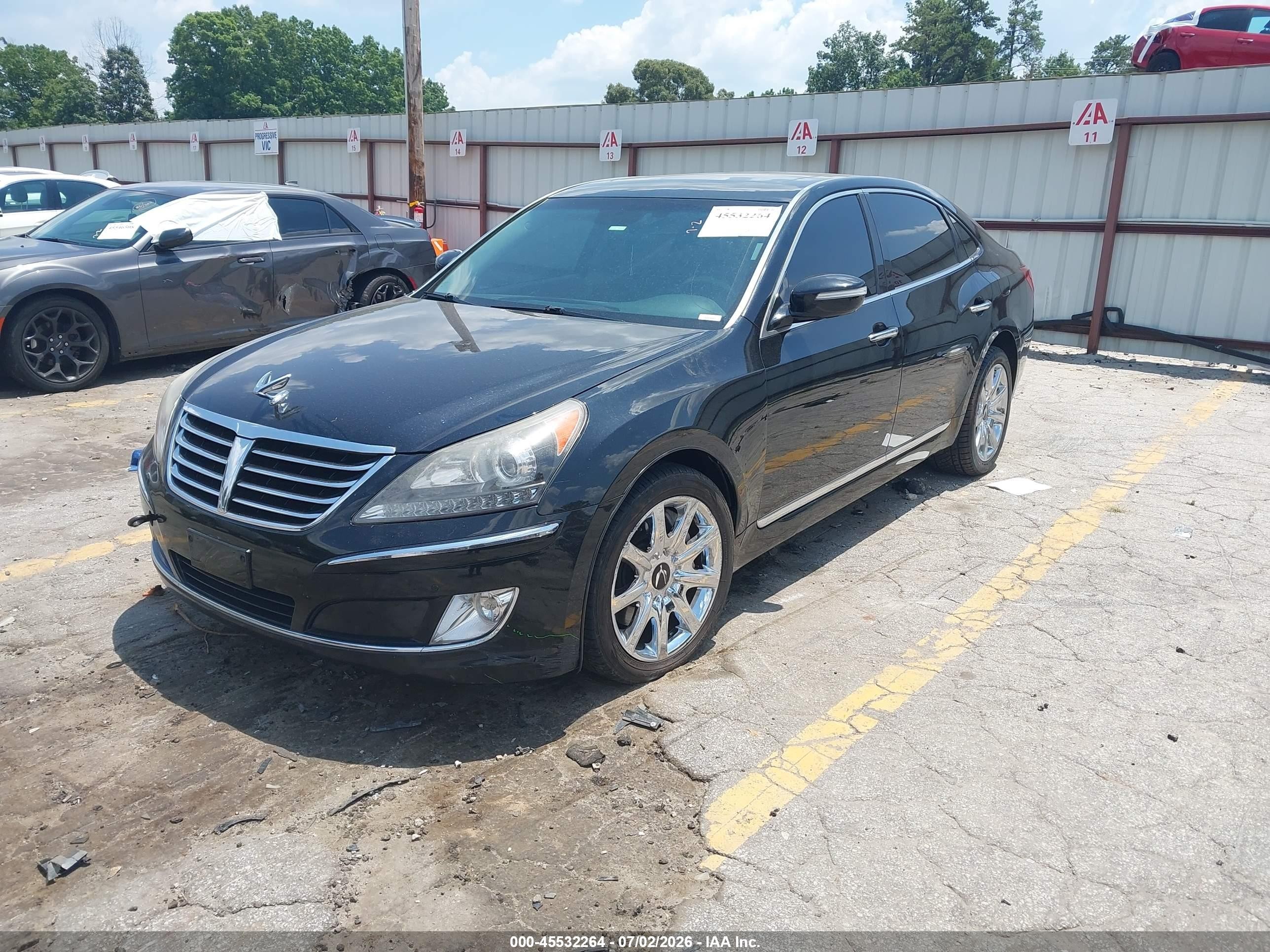 2013 Hyundai Equus Signature Black vin: KMHGH4JH9DU071856