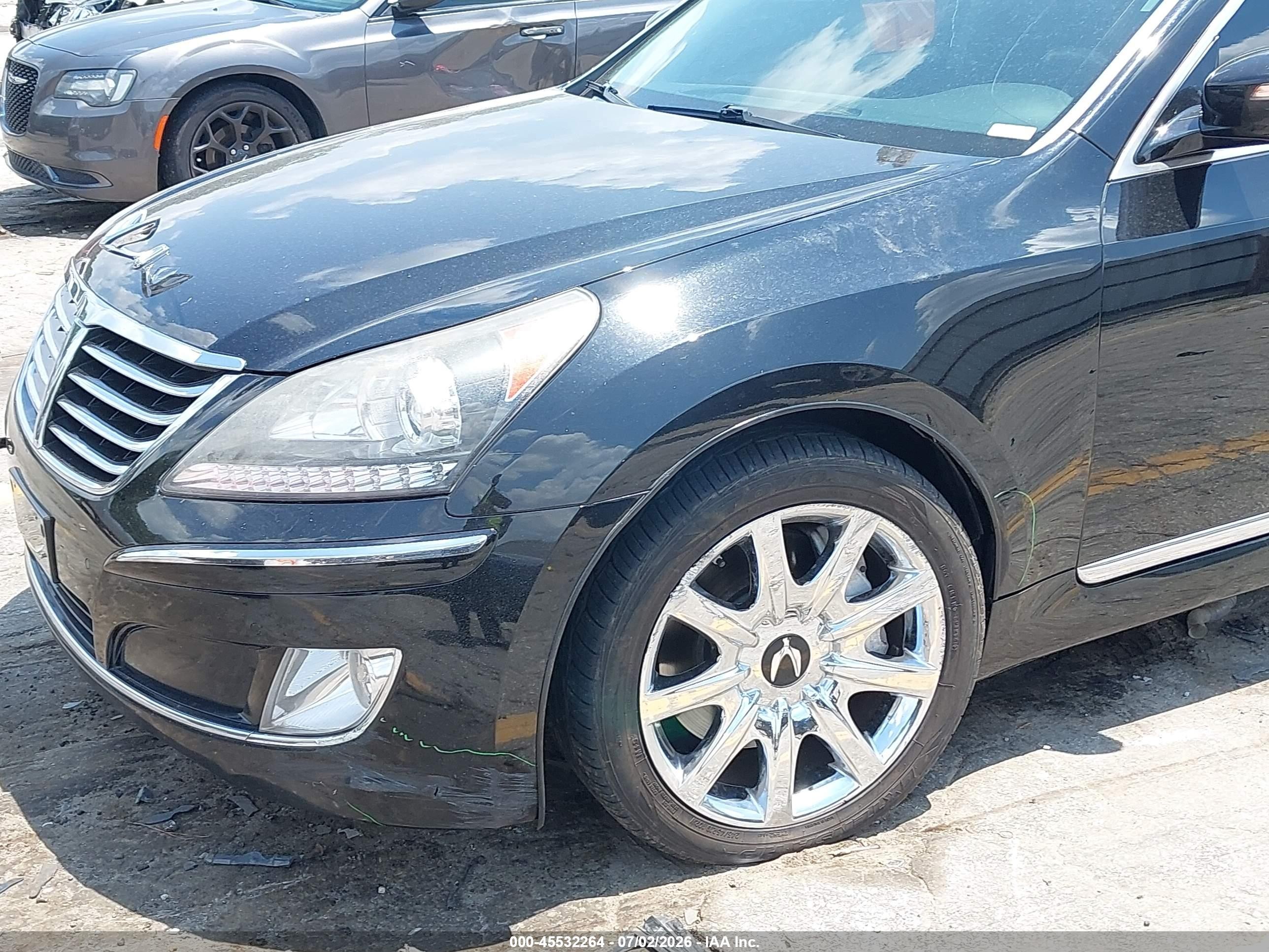 2013 Hyundai Equus Signature Black vin: KMHGH4JH9DU071856