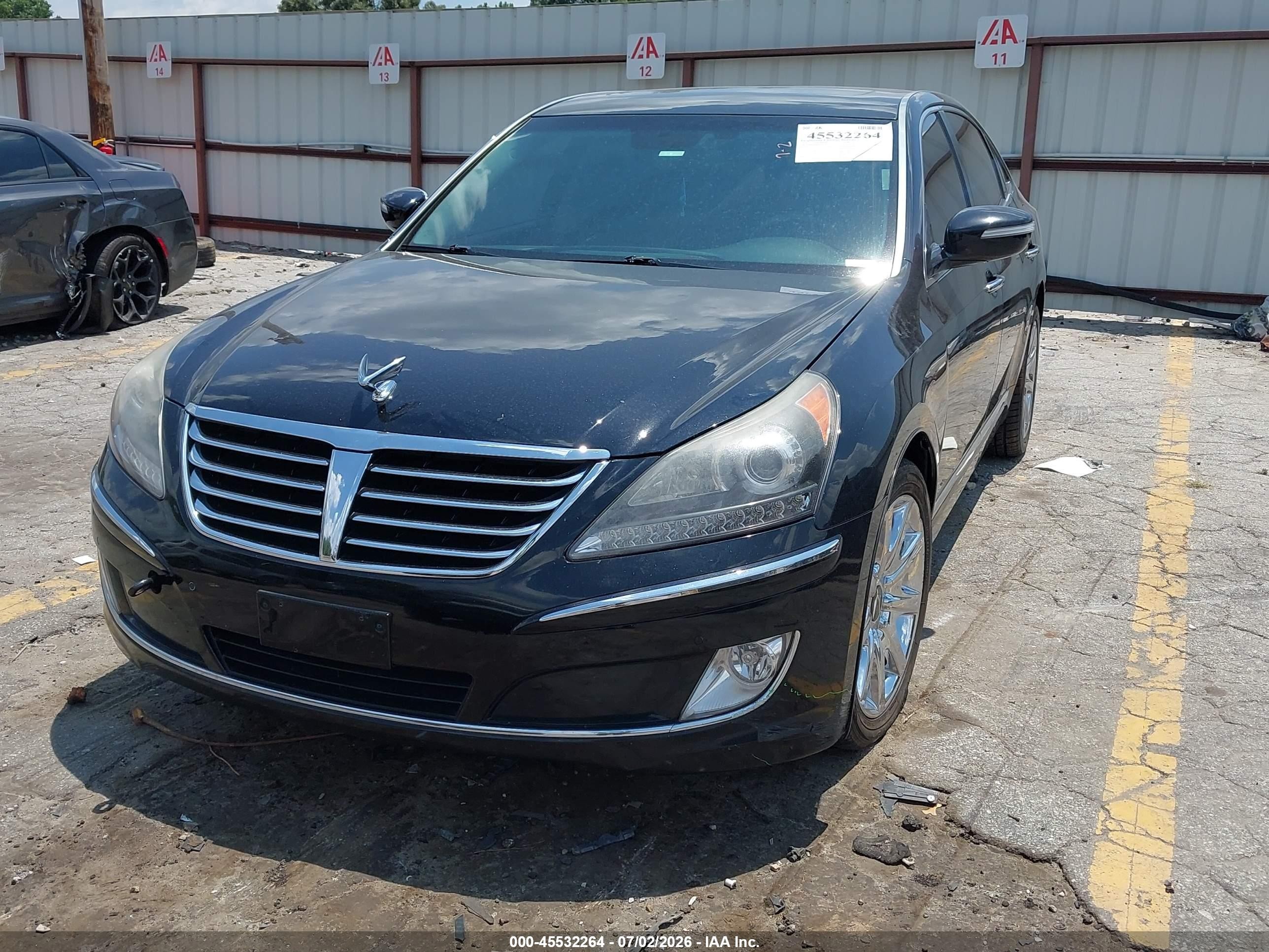 2013 Hyundai Equus Signature Black vin: KMHGH4JH9DU071856