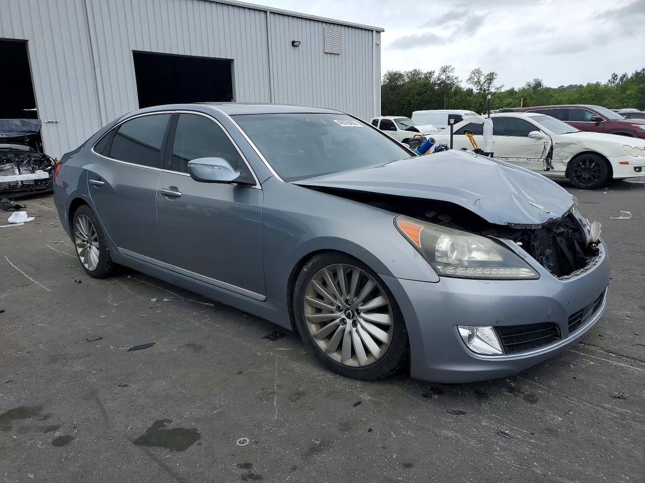 2014 Hyundai Equus Signature Синий vin: KMHGH4JH9EU090537