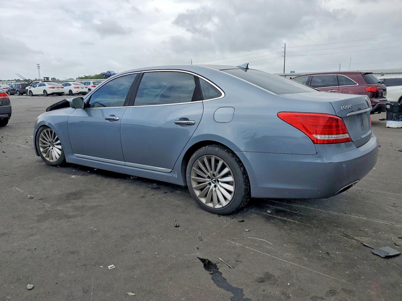2014 Hyundai Equus Signature Синий vin: KMHGH4JH9EU090537