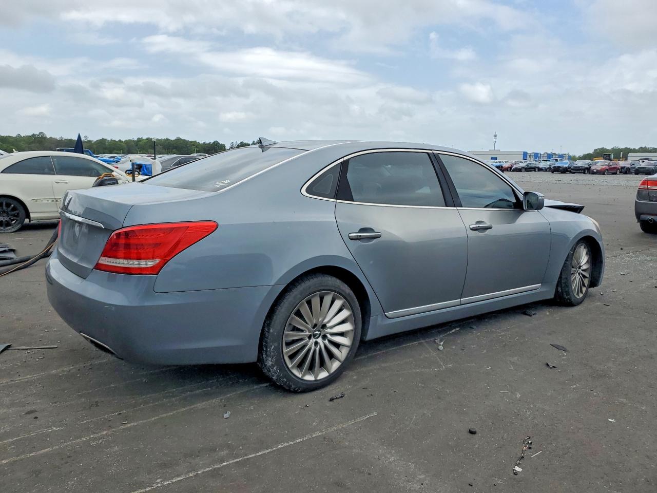 2014 Hyundai Equus Signature Синий vin: KMHGH4JH9EU090537