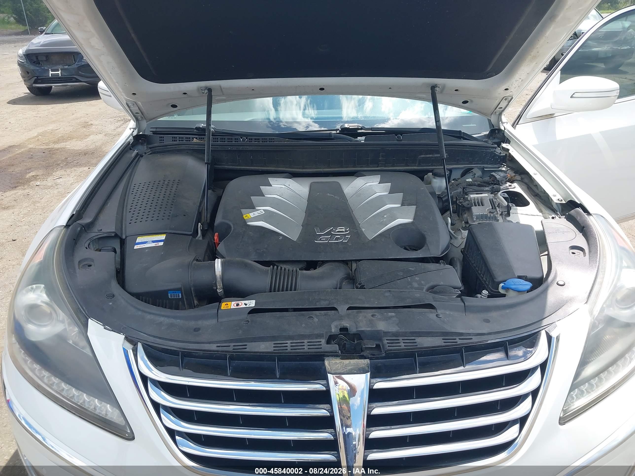 2012 Hyundai Equus Signature White vin: KMHGH4JHXCU050822