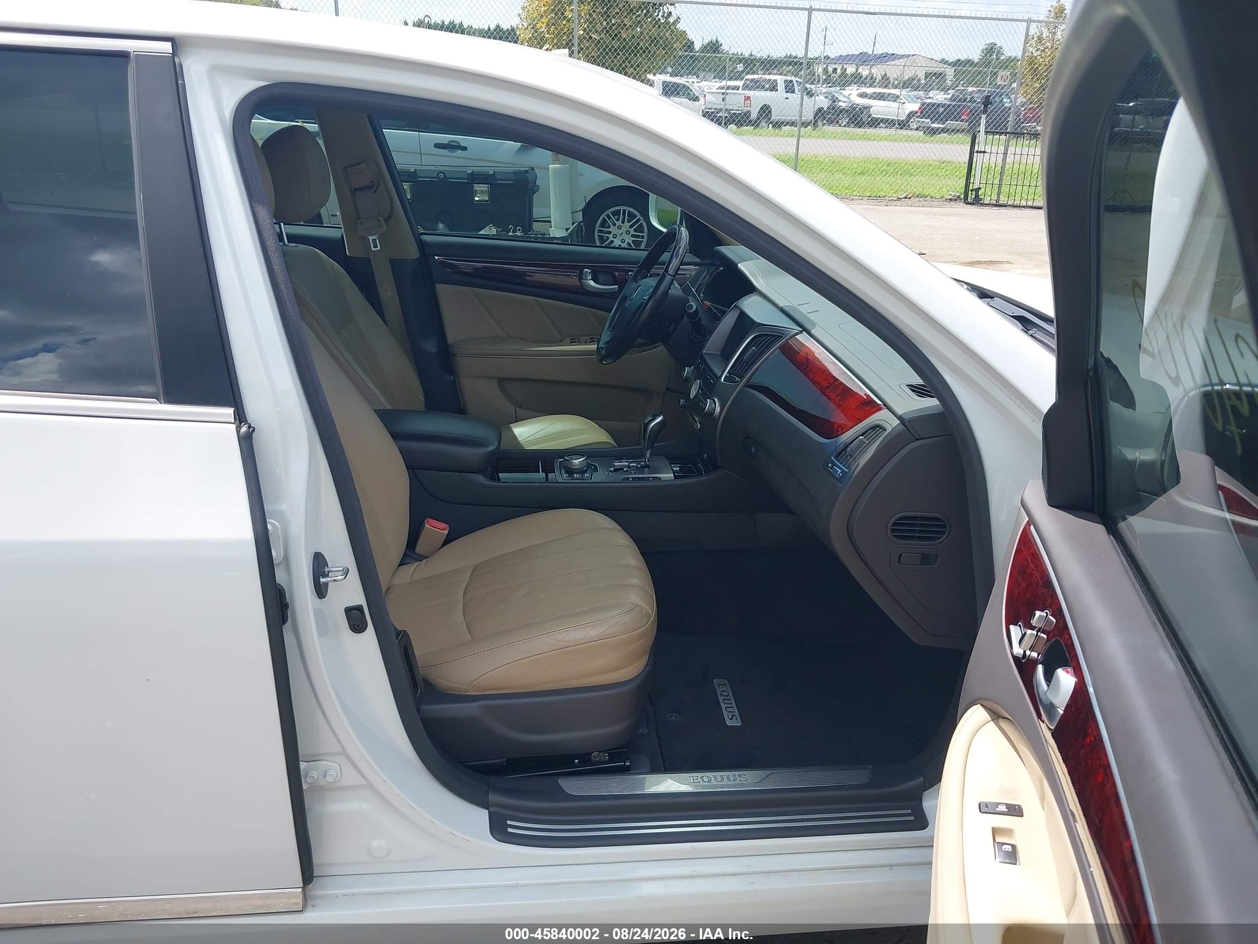 2012 Hyundai Equus Signature White vin: KMHGH4JHXCU050822