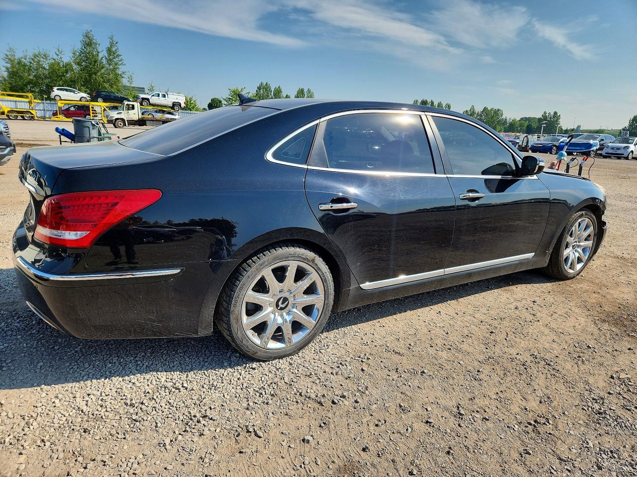 2013 Hyundai Equus Signature Black vin: KMHGH4JHXDU062809