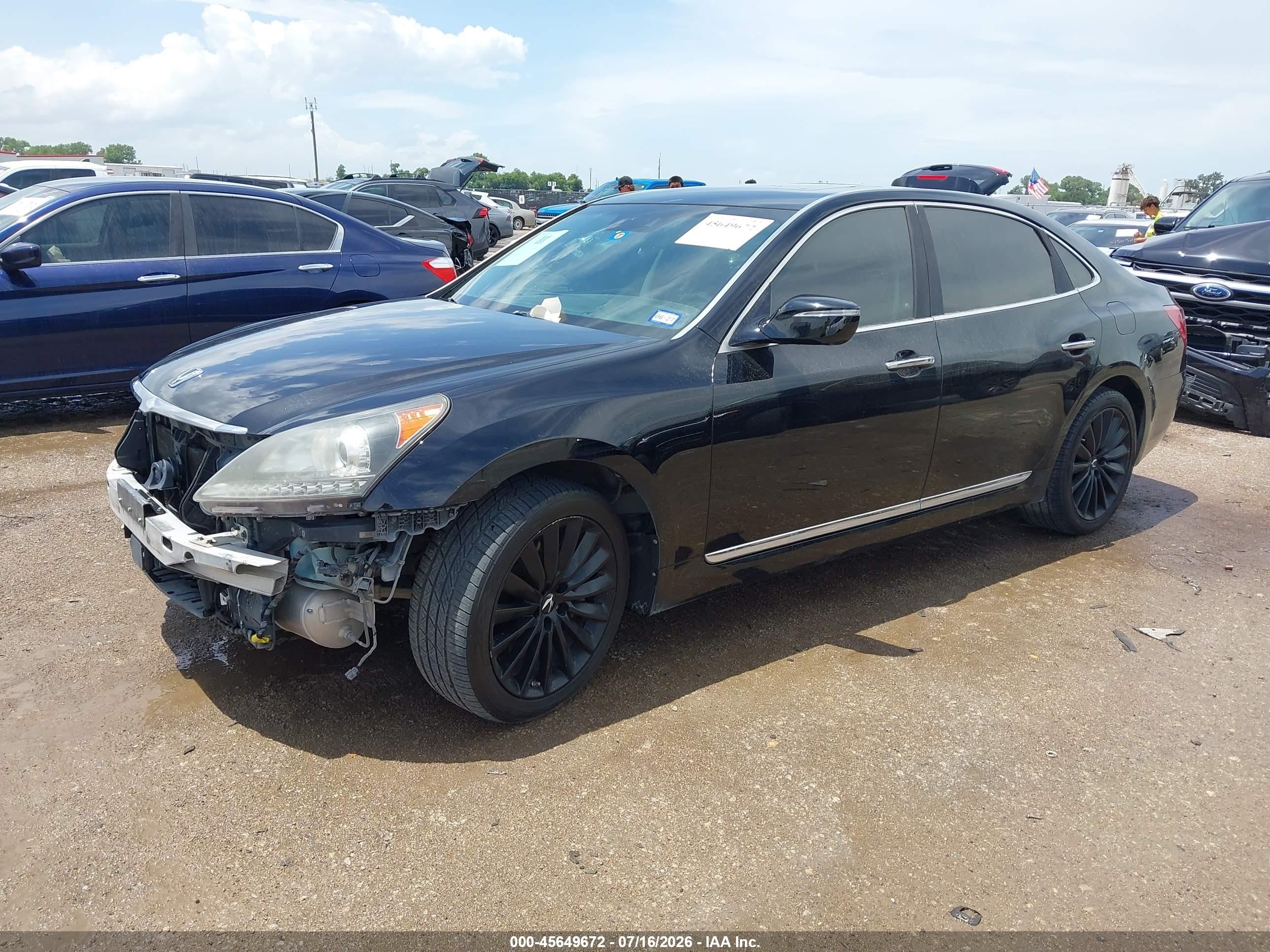 2014 Hyundai Equus Signature Black vin: KMHGH4JHXEU073990