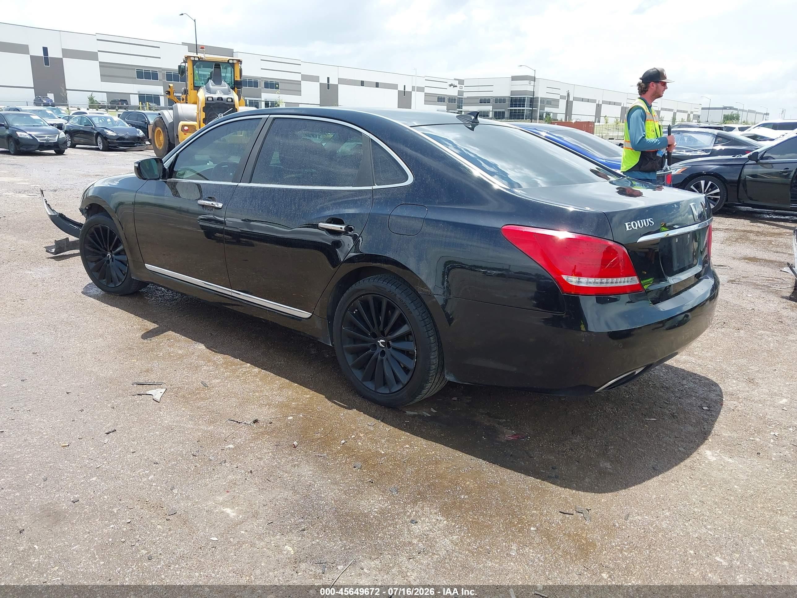 2014 Hyundai Equus Signature Black vin: KMHGH4JHXEU073990