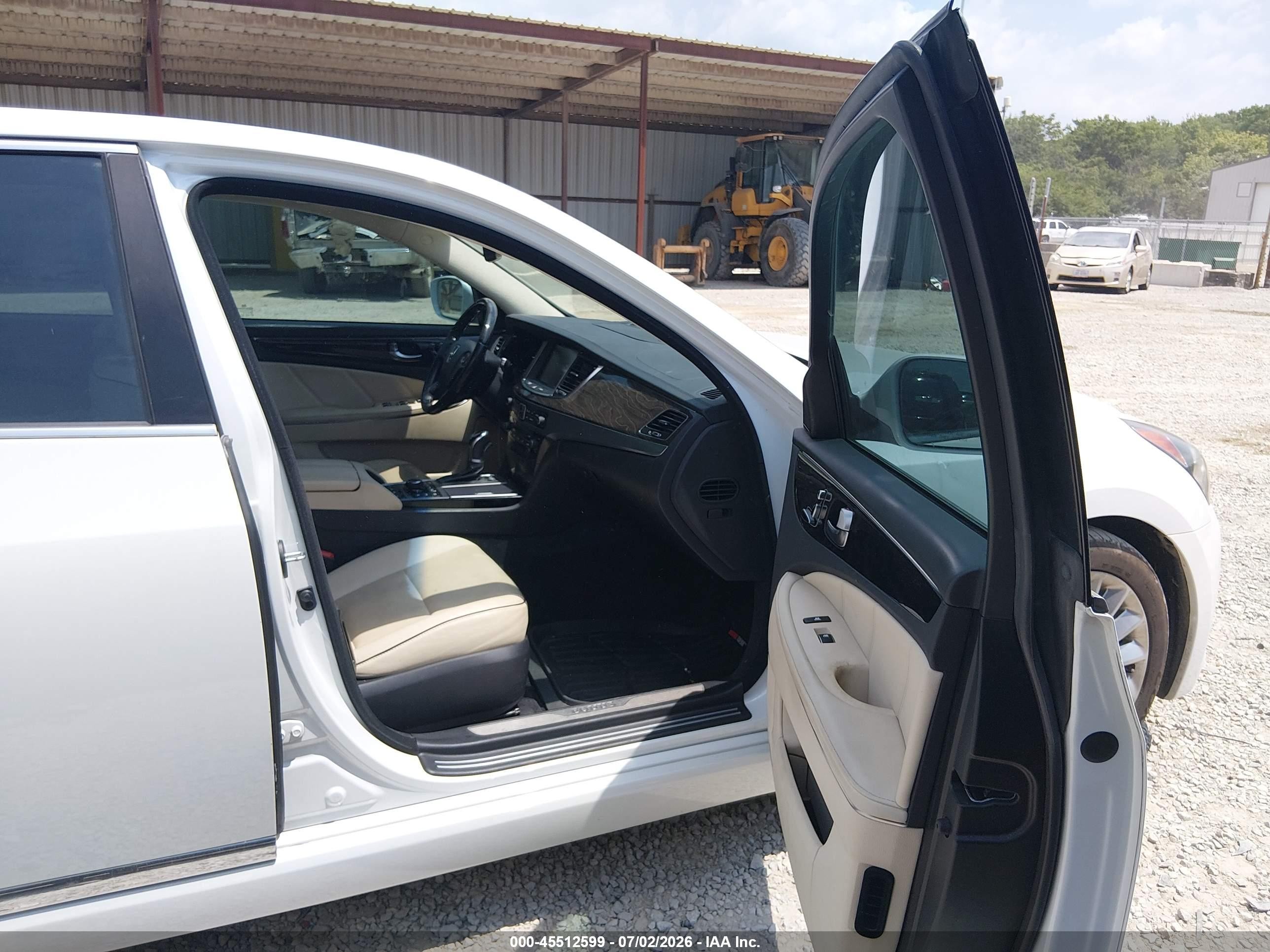 2014 Hyundai Equus Signature White vin: KMHGH4JHXEU077392