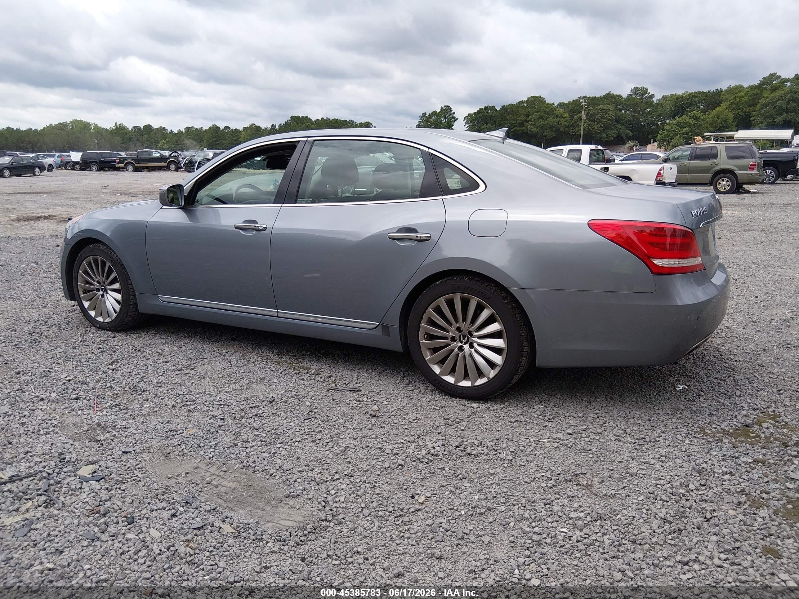 2014 Hyundai Equus Signature Gray vin: KMHGH4JHXEU086030