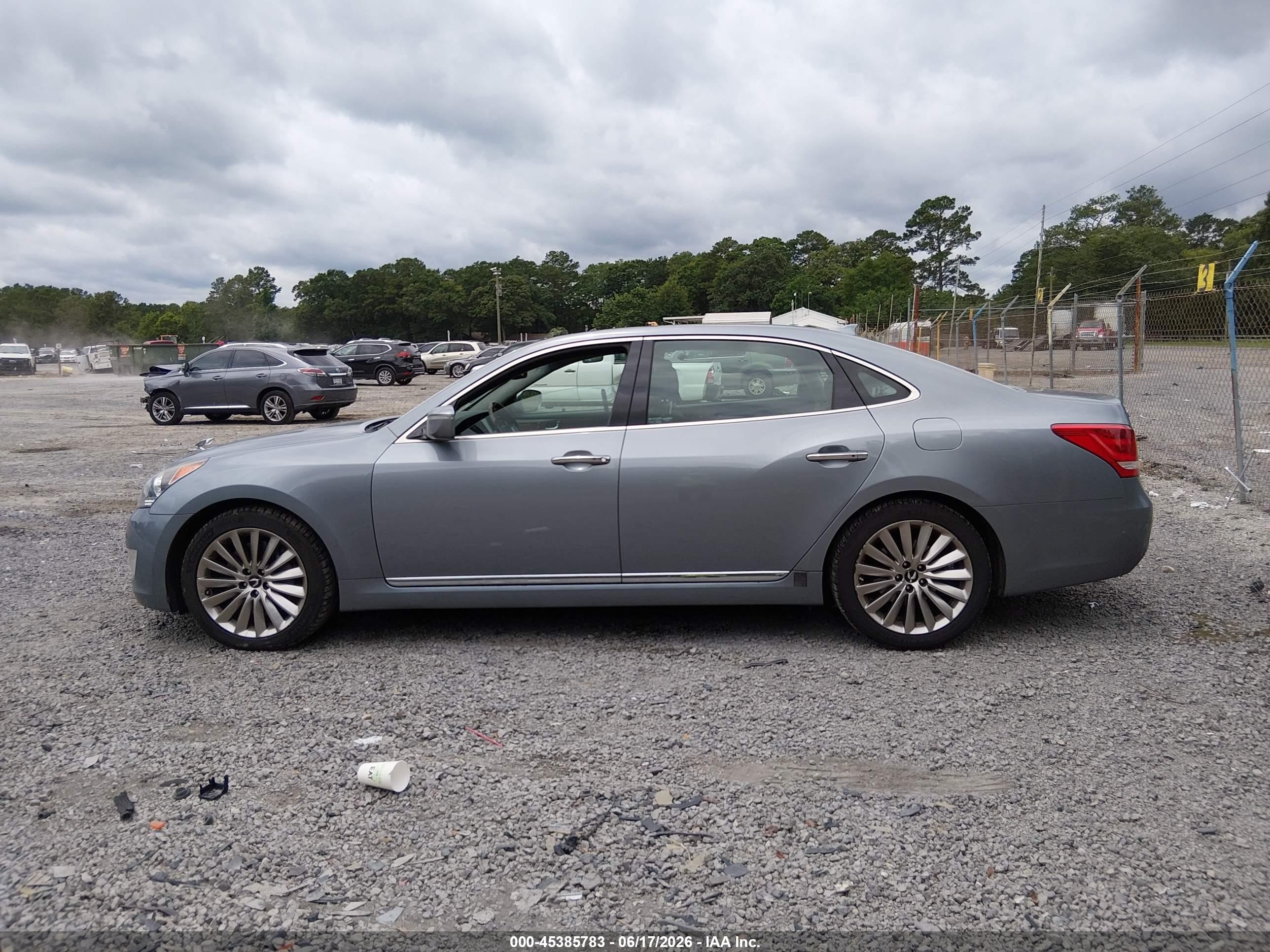 2014 Hyundai Equus Signature Gray vin: KMHGH4JHXEU086030