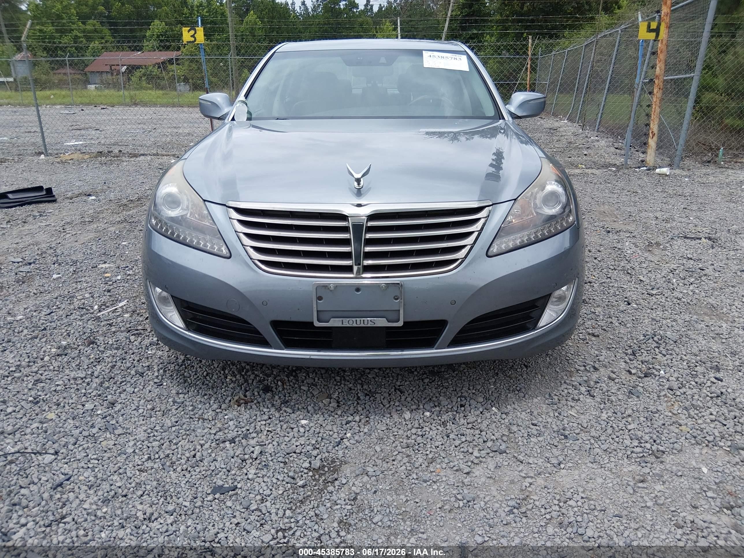 2014 Hyundai Equus Signature Gray vin: KMHGH4JHXEU086030