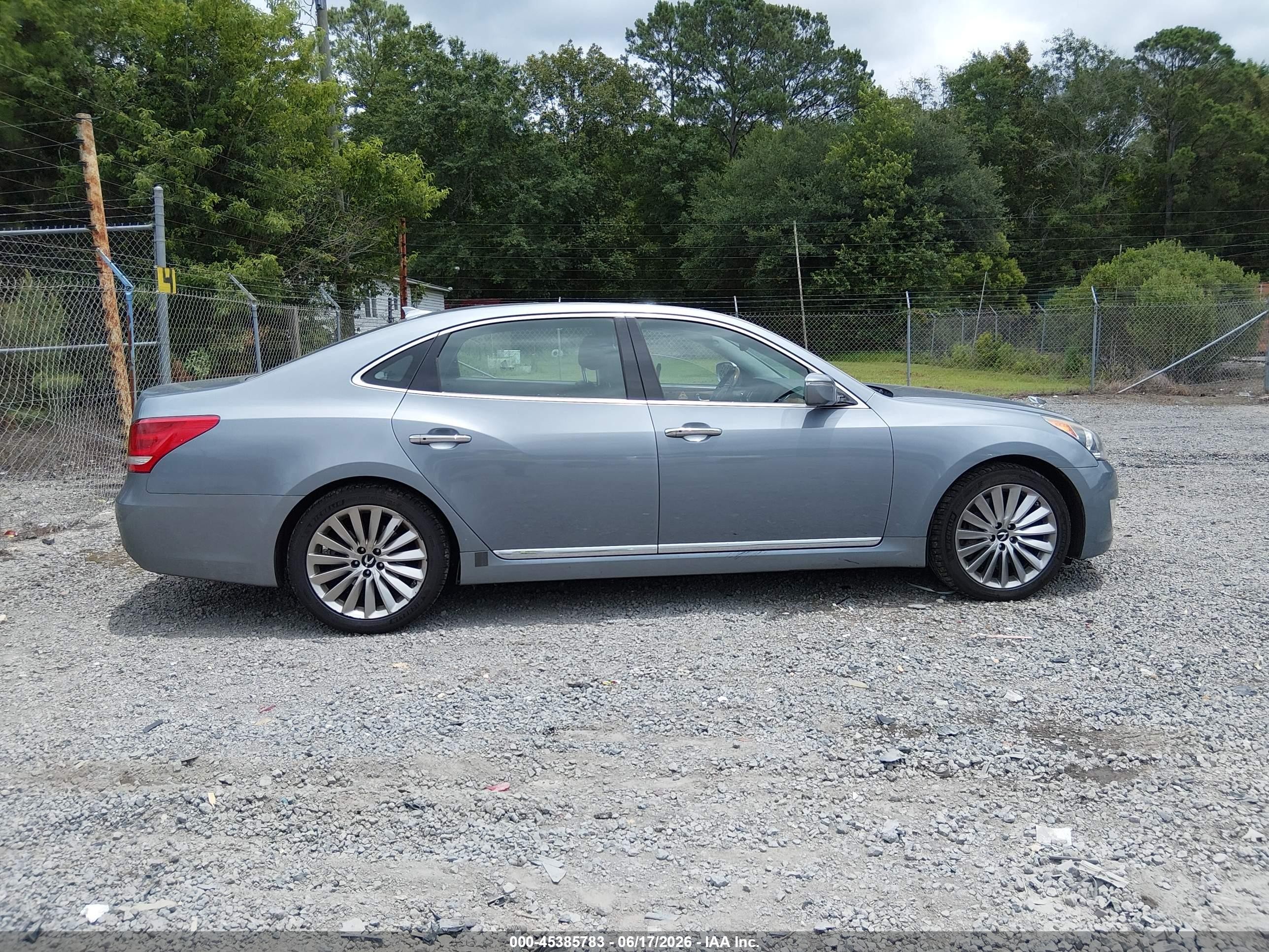 2014 Hyundai Equus Signature Gray vin: KMHGH4JHXEU086030
