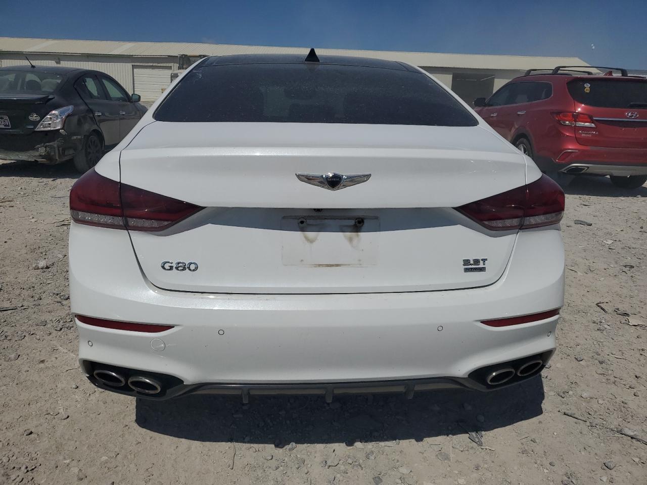 2018 Genesis G80 Sport White vin: KMHGN4JB5JU252940