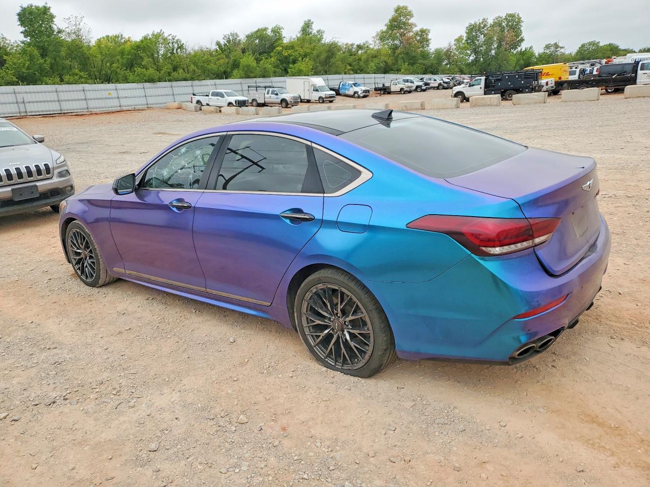 2018 Genesis G80 Sport Turquoise vin: KMHGN4JB6JU216285