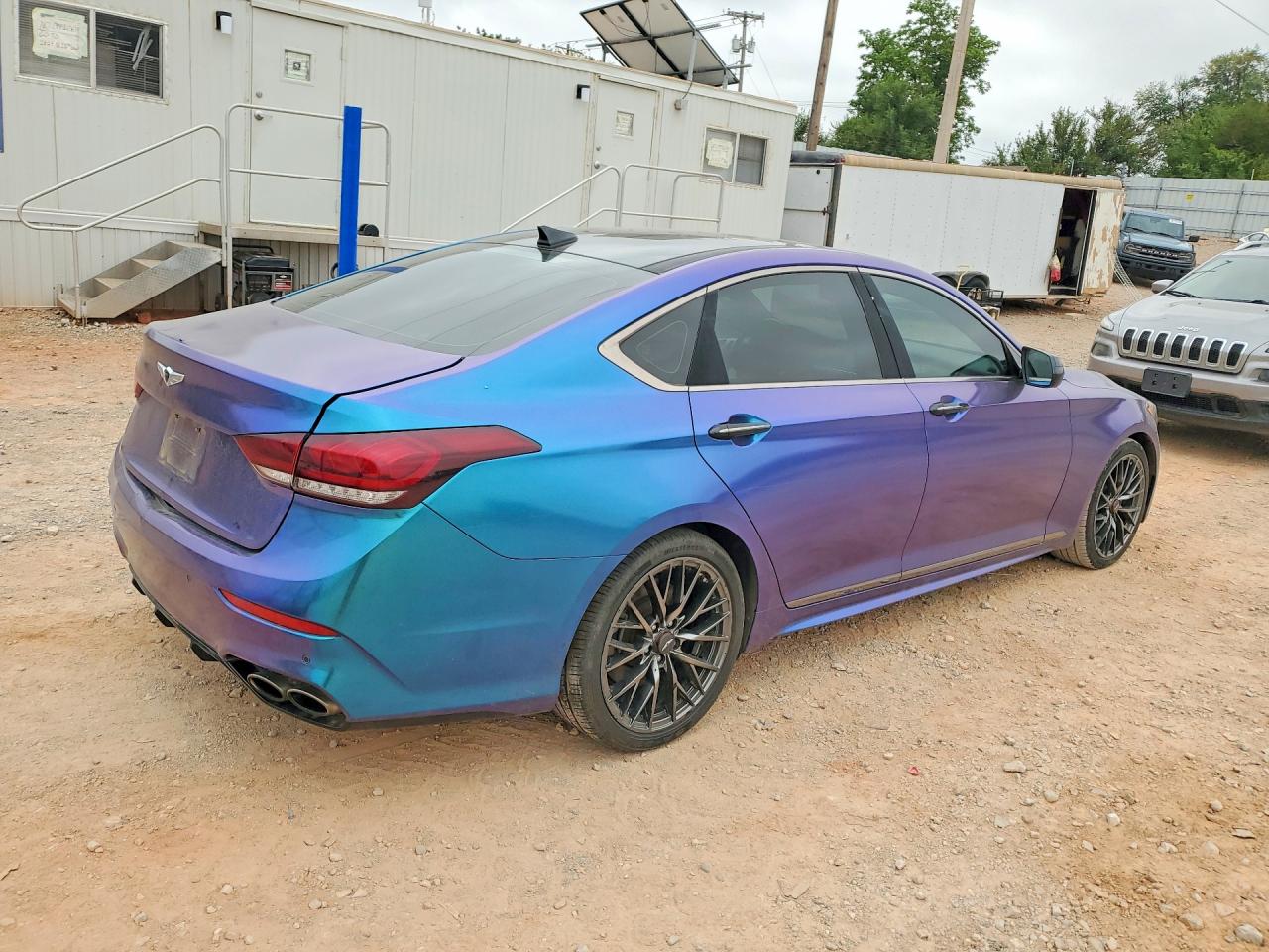 2018 Genesis G80 Sport Turquoise vin: KMHGN4JB6JU216285