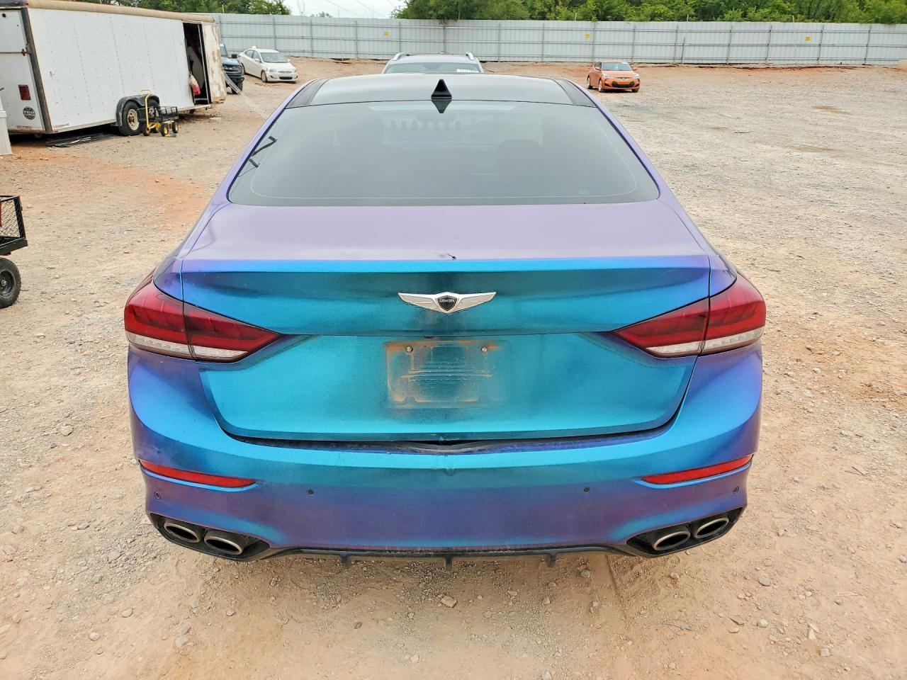 2018 Genesis G80 Sport Turquoise vin: KMHGN4JB6JU216285