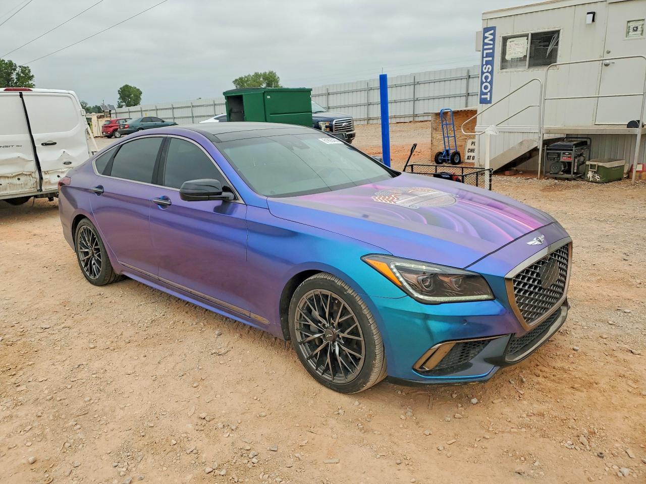 2018 Genesis G80 Sport Turquoise vin: KMHGN4JB6JU216285