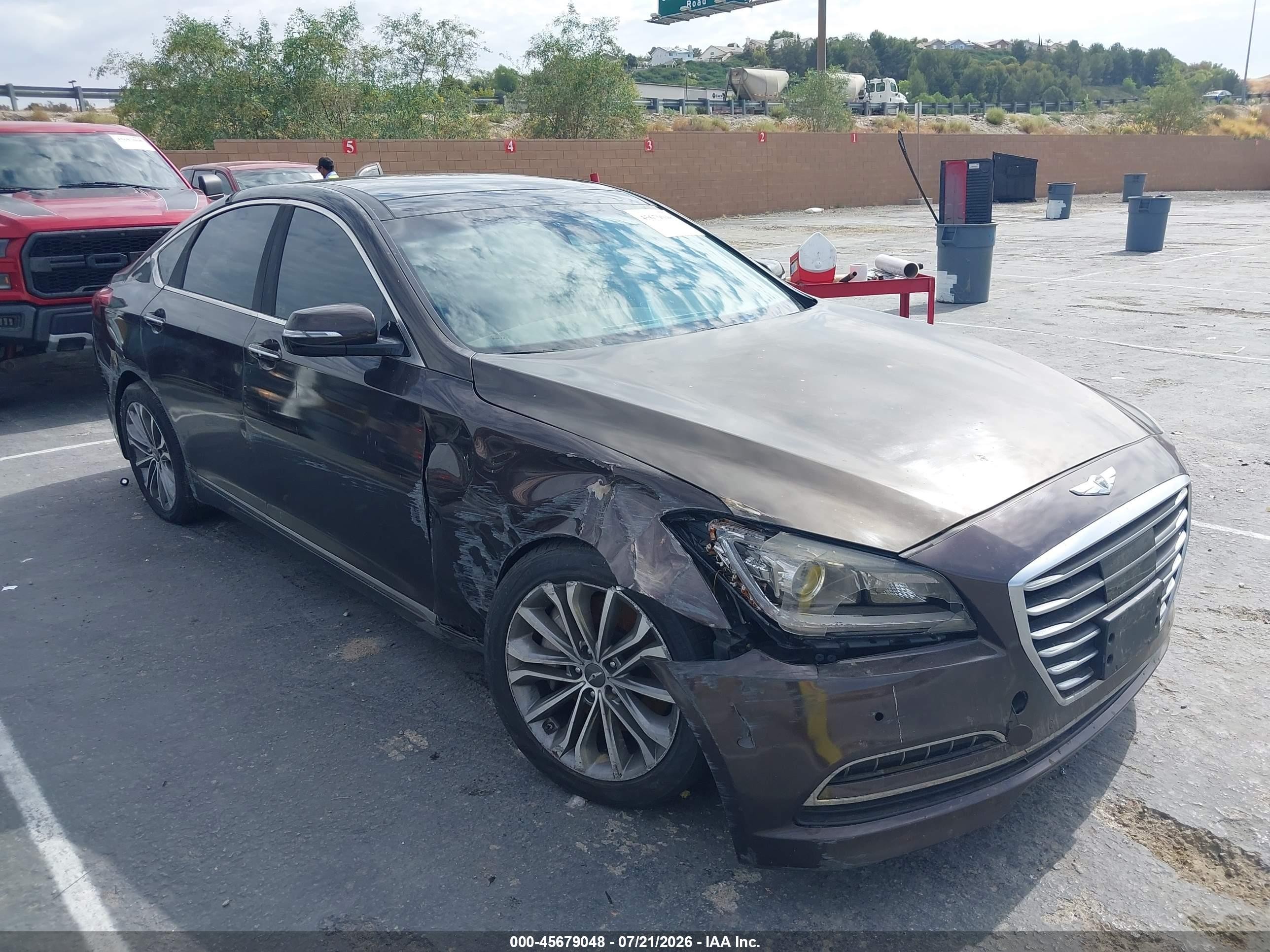 2015 Hyundai Genesis 3.8 Black vin: KMHGN4JE0FU047141