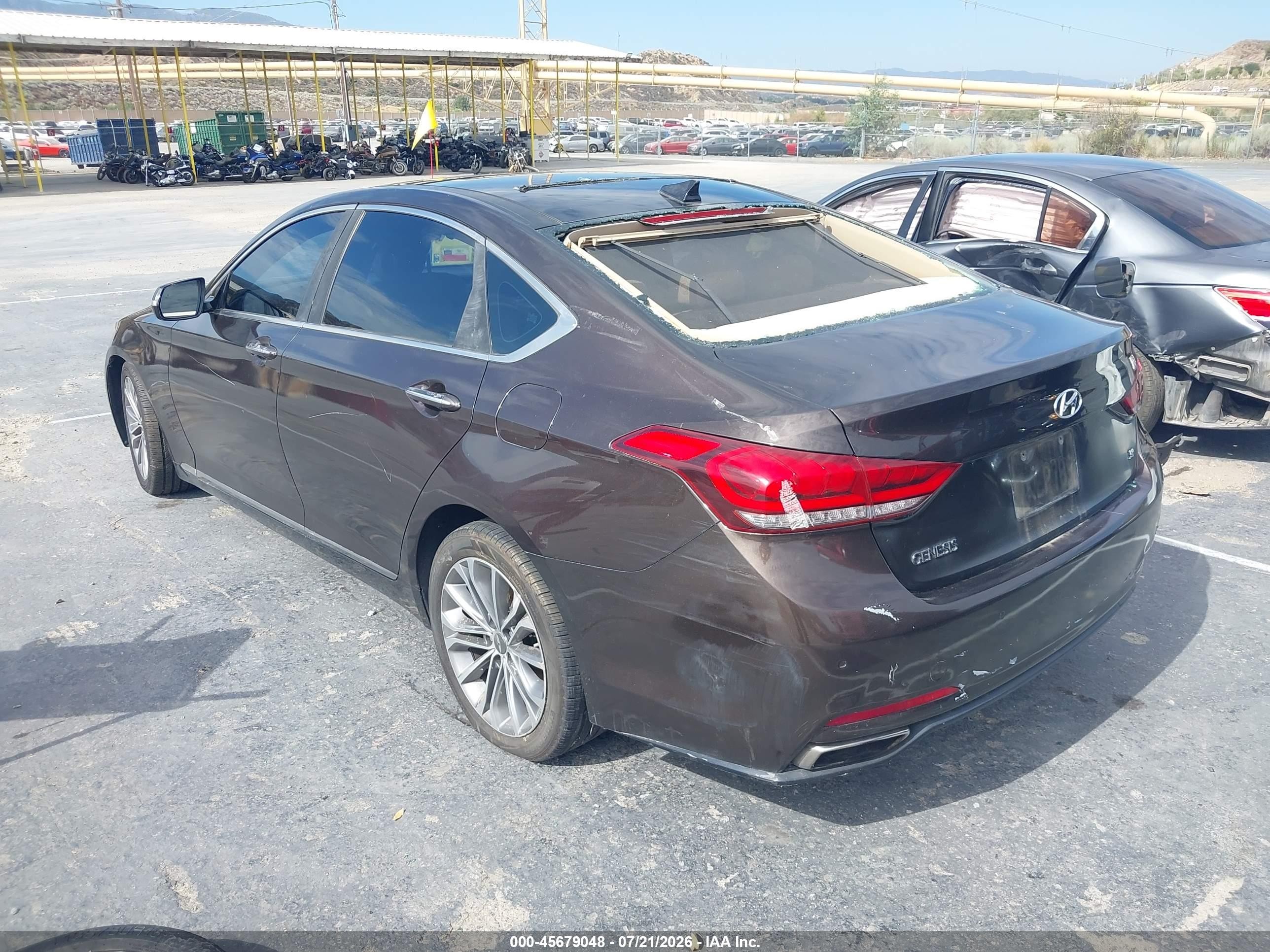 2015 Hyundai Genesis 3.8 Black vin: KMHGN4JE0FU047141