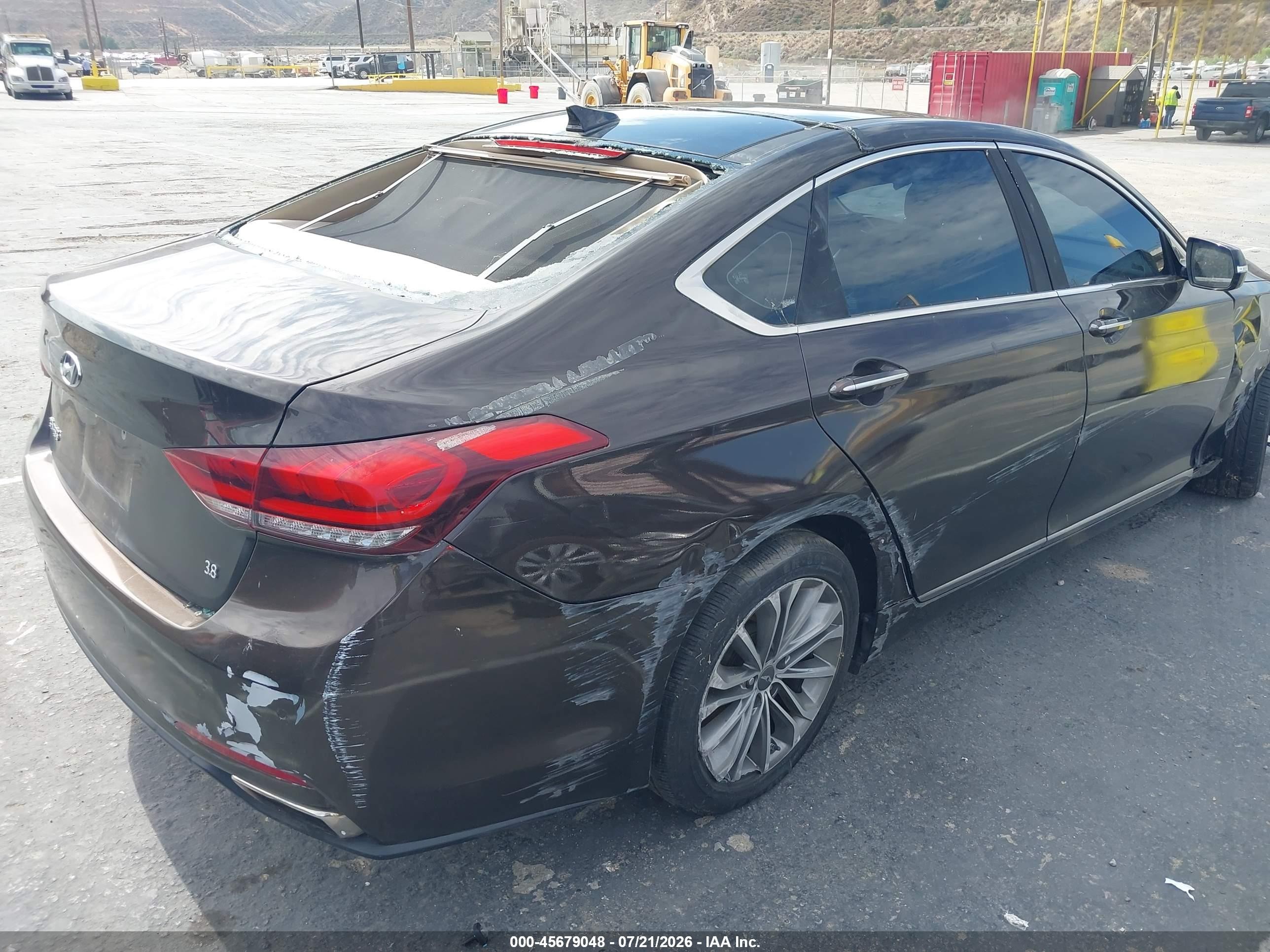 2015 Hyundai Genesis 3.8 Black vin: KMHGN4JE0FU047141