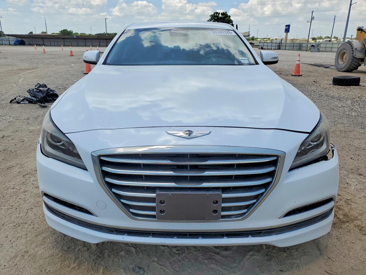 2015 Hyundai Genesis 3.8l White vin: KMHGN4JE0FU067339