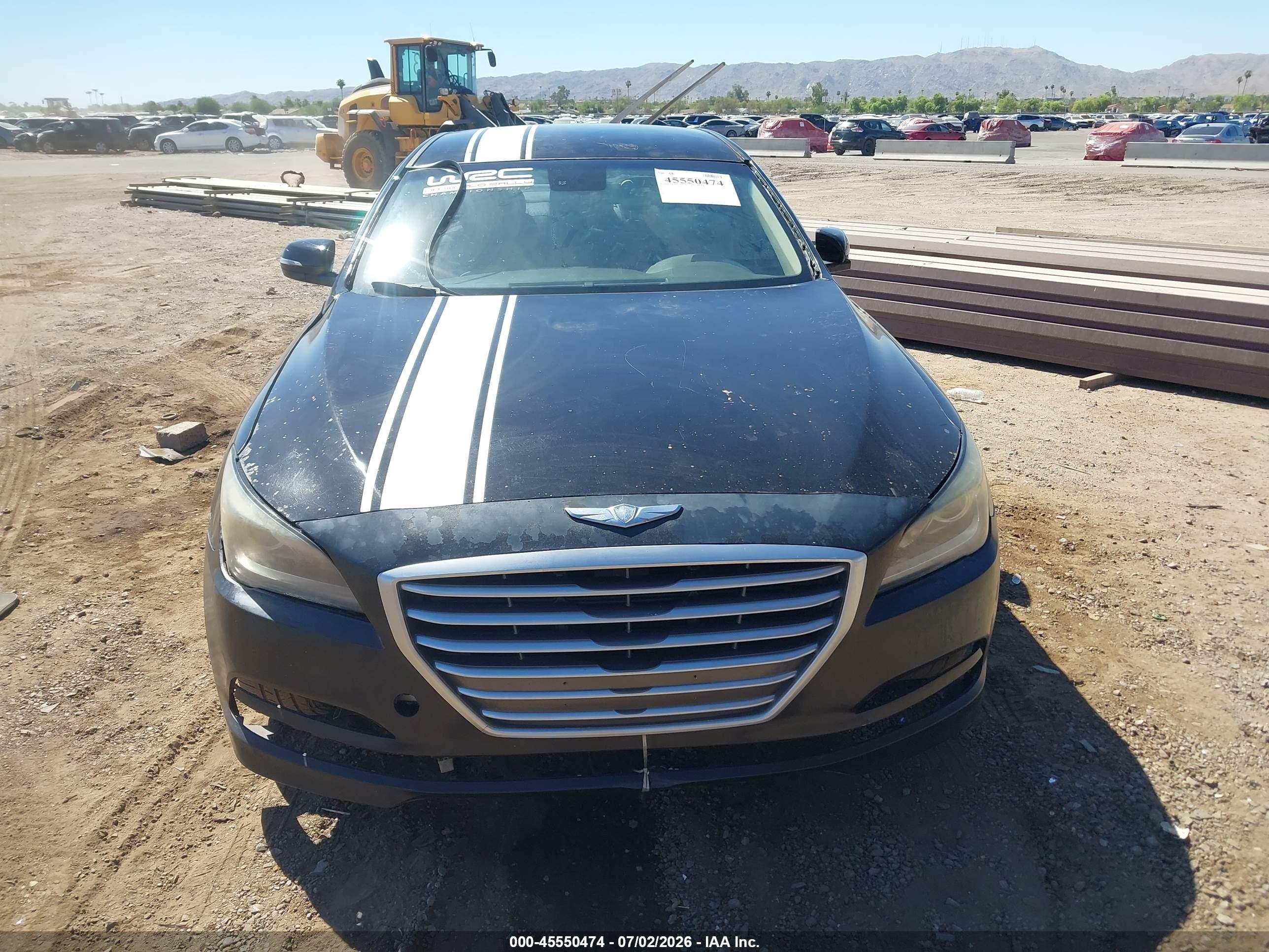 2015 Hyundai Genesis 3.8 Black vin: KMHGN4JE0FU076798